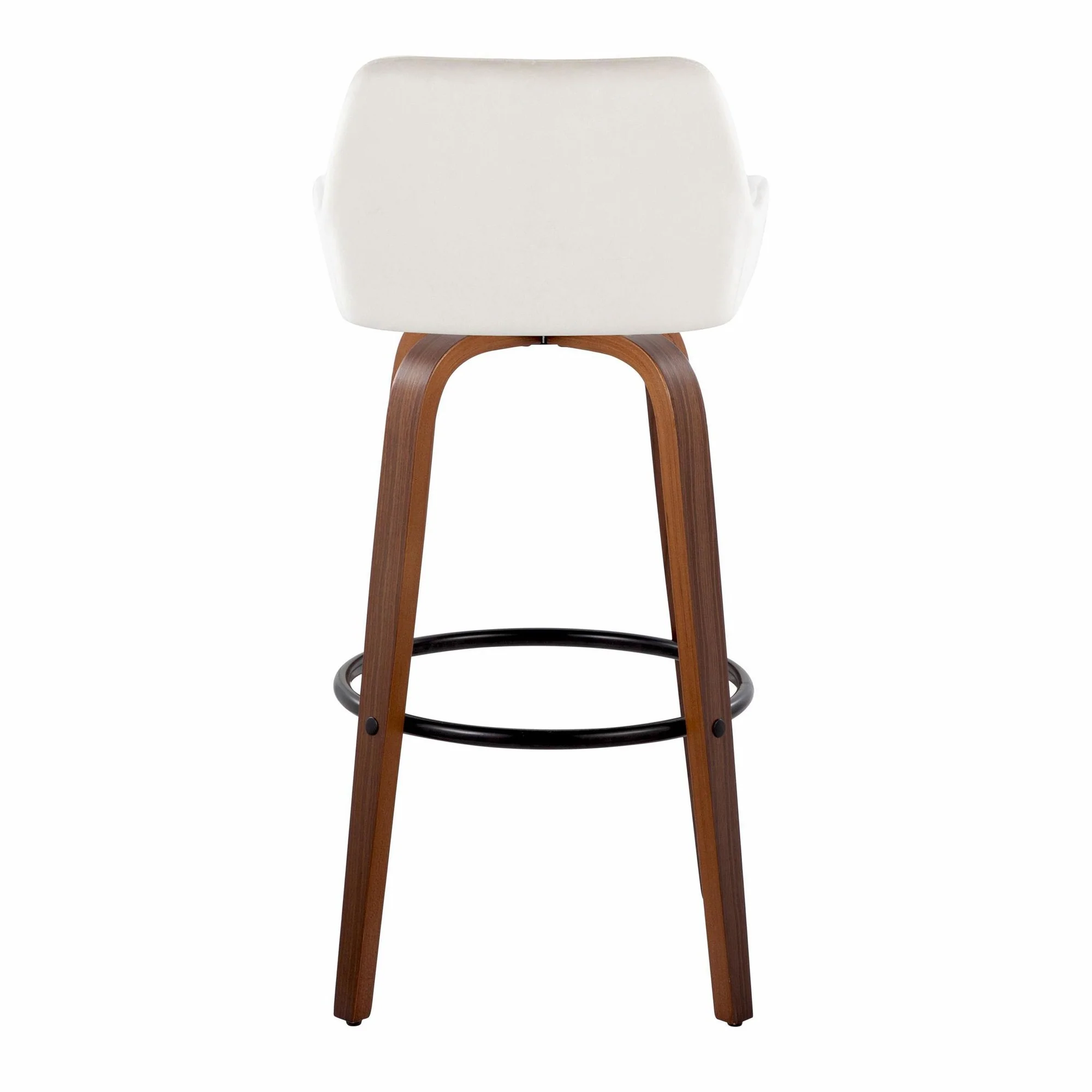 Daniella 30" Fixed-Height Barstool - Set of 2 By LumiSource - B30-DNLAV-GRTZQ2 WLBK2 - Image 20