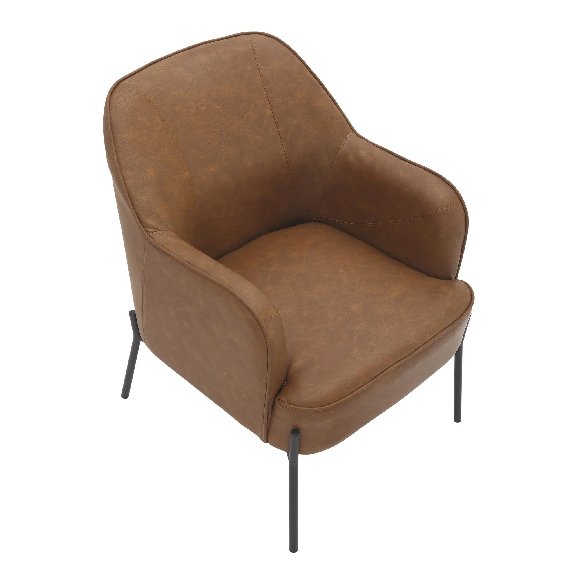 Daniella Accent Chair Brown By LumiSource - Image 6