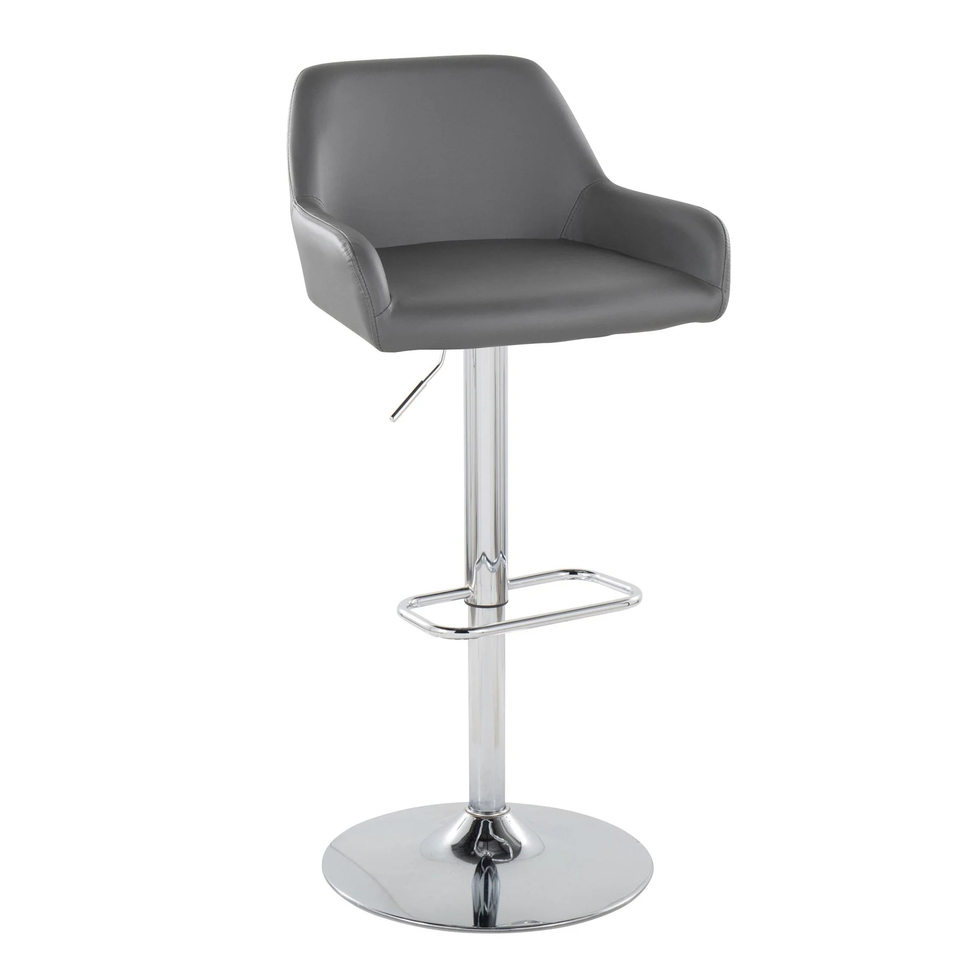 Daniella Adjustable Barstool - Set of 2 By LumiSource - BS-DNLAPU-RR2 CHRCAM2 - Image 16