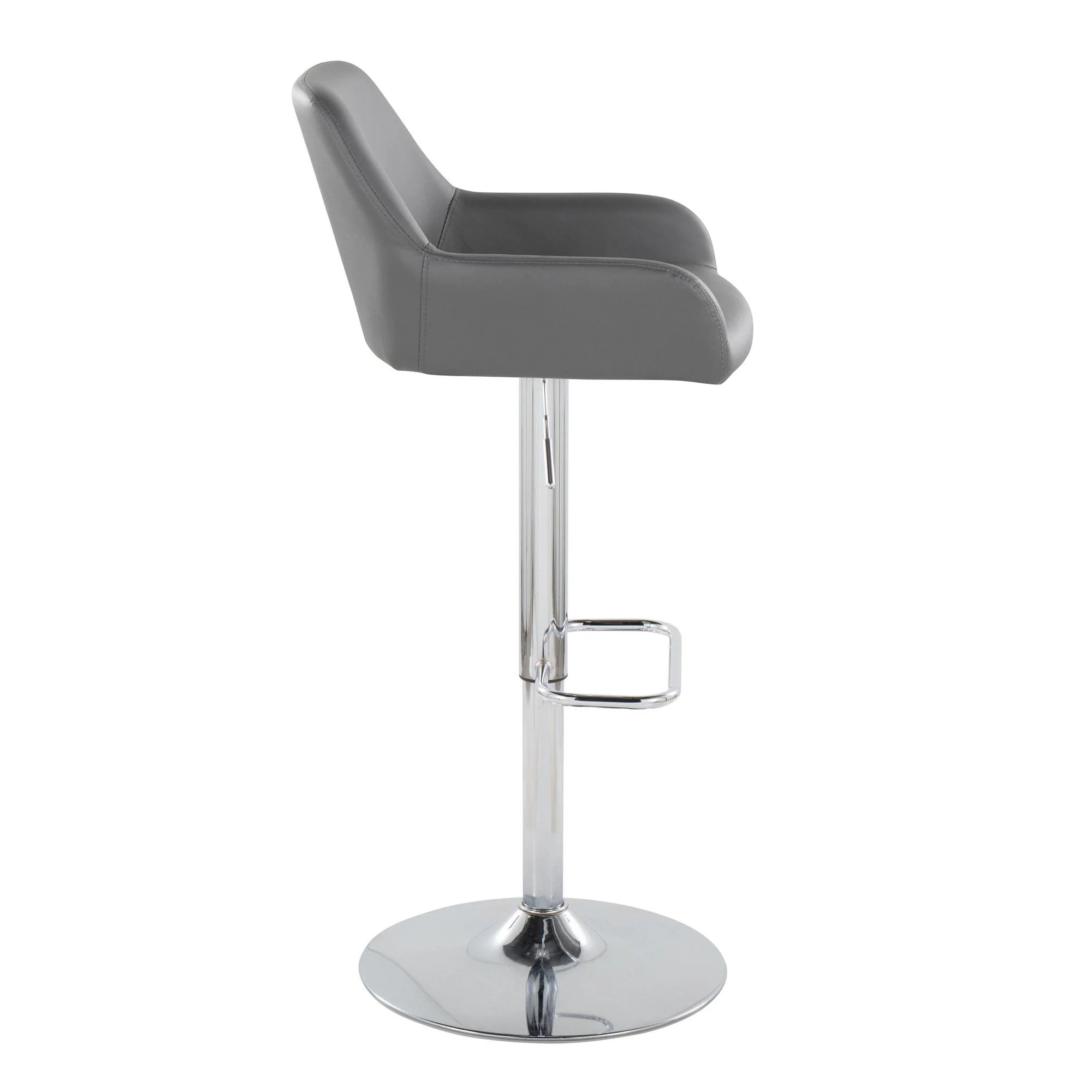 Daniella Adjustable Barstool - Set of 2 By LumiSource - BS-DNLAPU-RR2 CHRCAM2 - Image 17