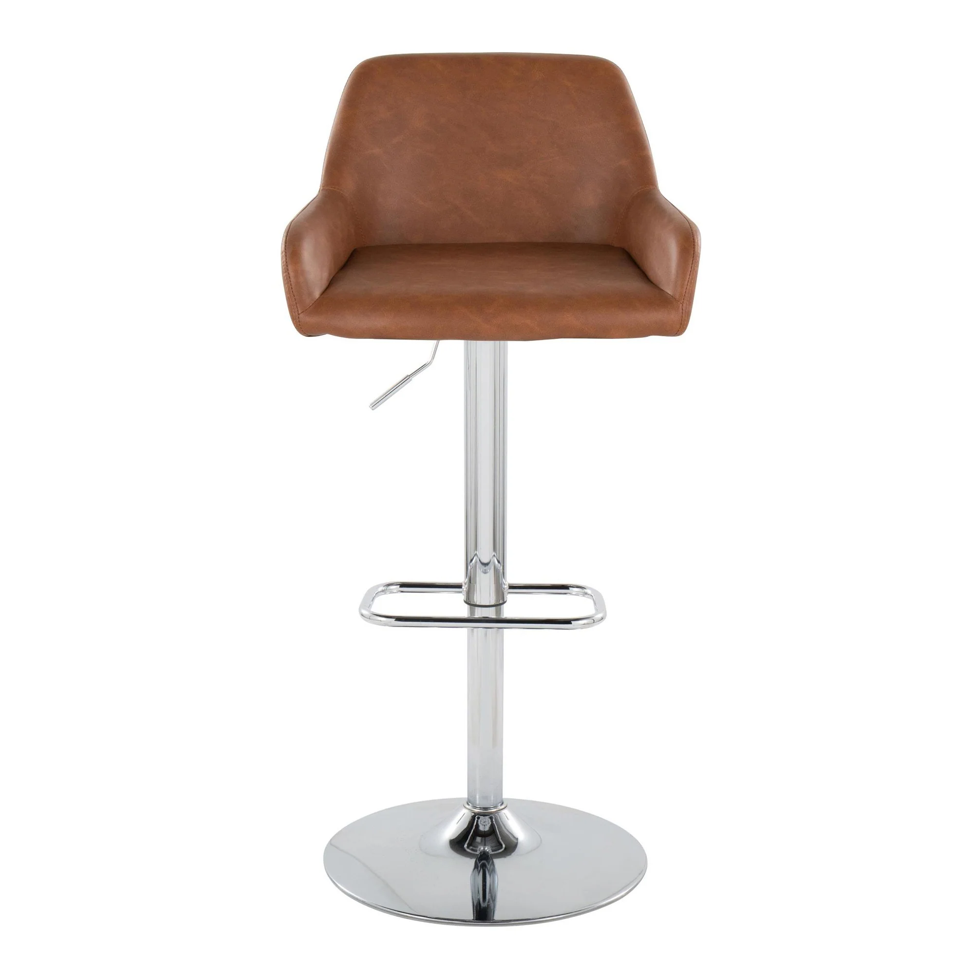 Daniella Adjustable Barstool - Set of 2 By LumiSource - BS-DNLAPU-RR2 CHRCAM2 - Image 9