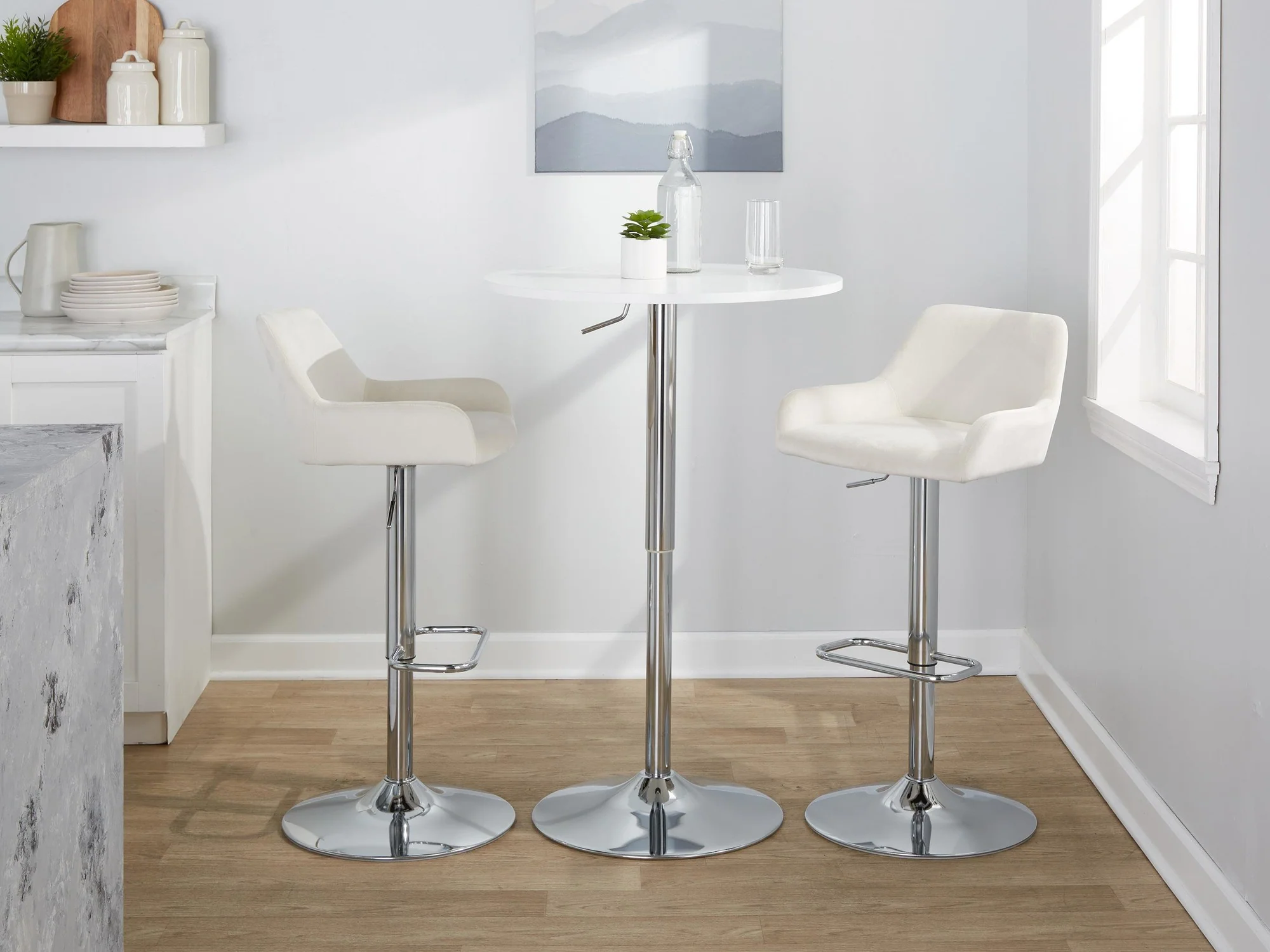 Daniella Adjustable Barstool - Set of 2 By LumiSource - BS-DNLAV-RR2 CHRBK2 - Image 11