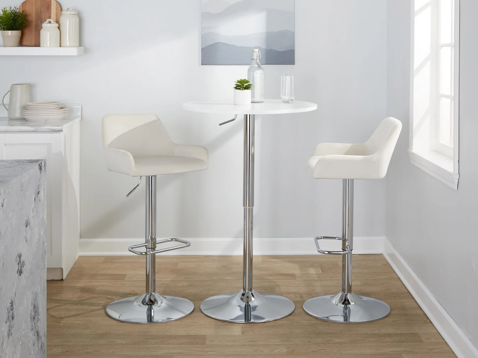 Daniella Adjustable Barstool - Set of 2 By LumiSource - BS-DNLAV-RR2 CHRBK2 - Image 12