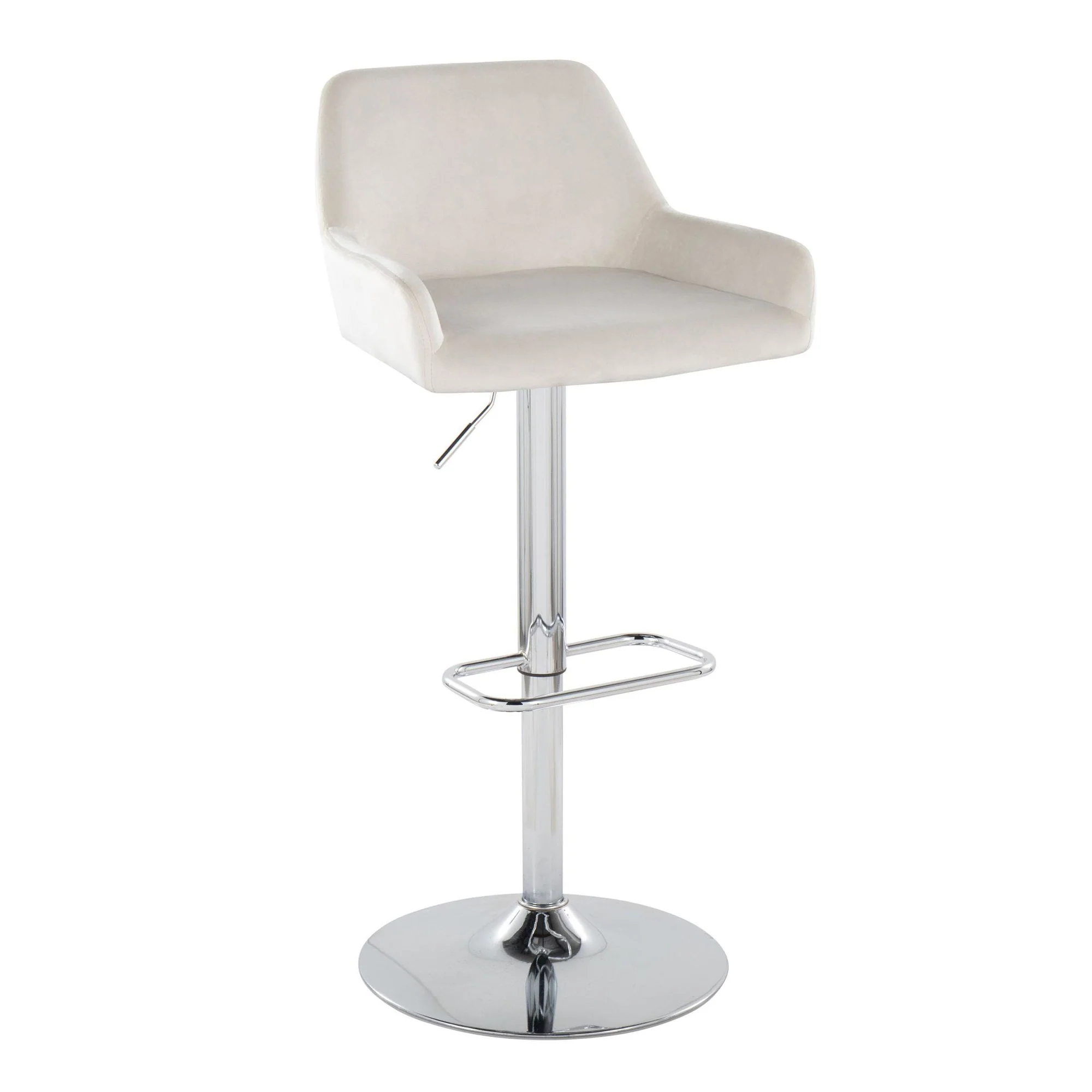 Daniella Adjustable Barstool - Set of 2 By LumiSource - BS-DNLAV-RR2 CHRBK2 - Image 16