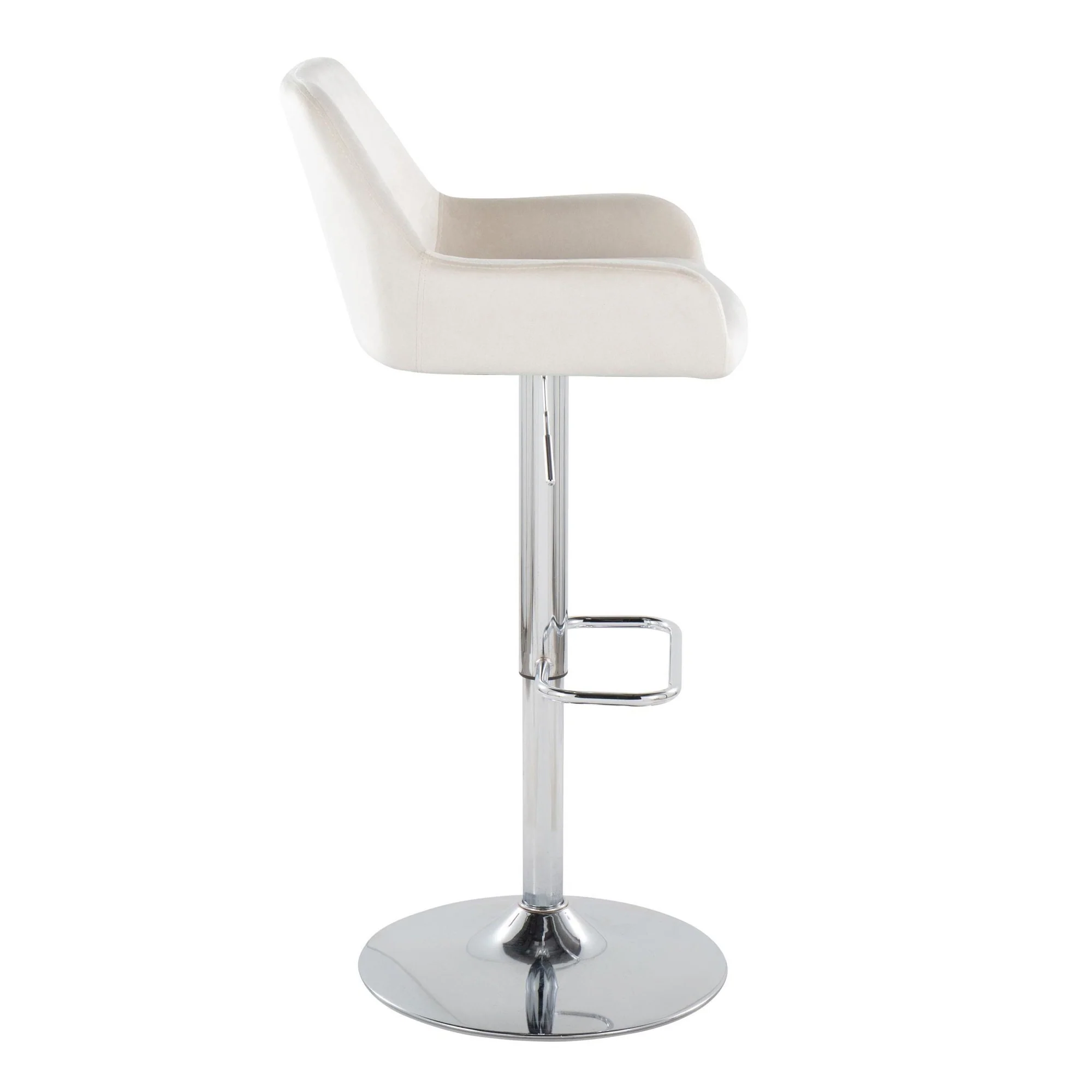 Daniella Adjustable Barstool - Set of 2 By LumiSource - BS-DNLAV-RR2 CHRBK2 - Image 17