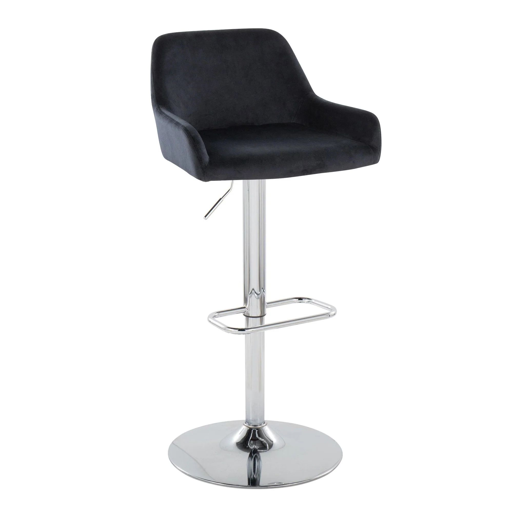 Daniella Adjustable Barstool - Set of 2 By LumiSource - BS-DNLAV-RR2 CHRBK2 - Image 6