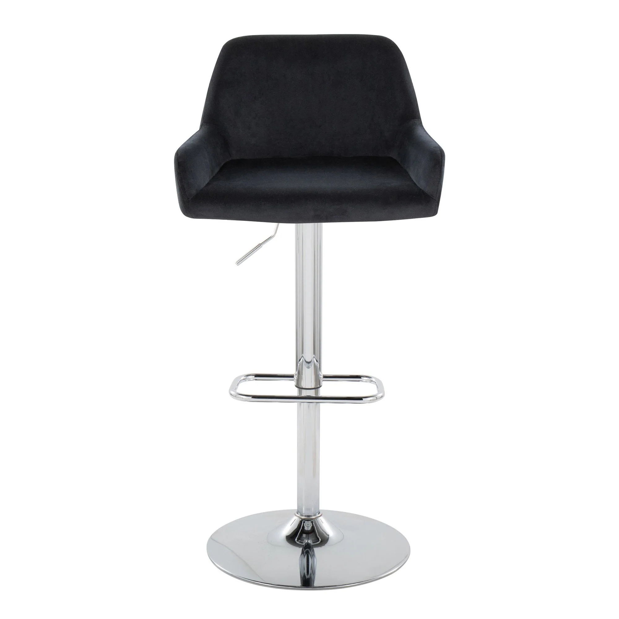 Daniella Adjustable Barstool - Set of 2 By LumiSource - BS-DNLAV-RR2 CHRBK2 - Image 9