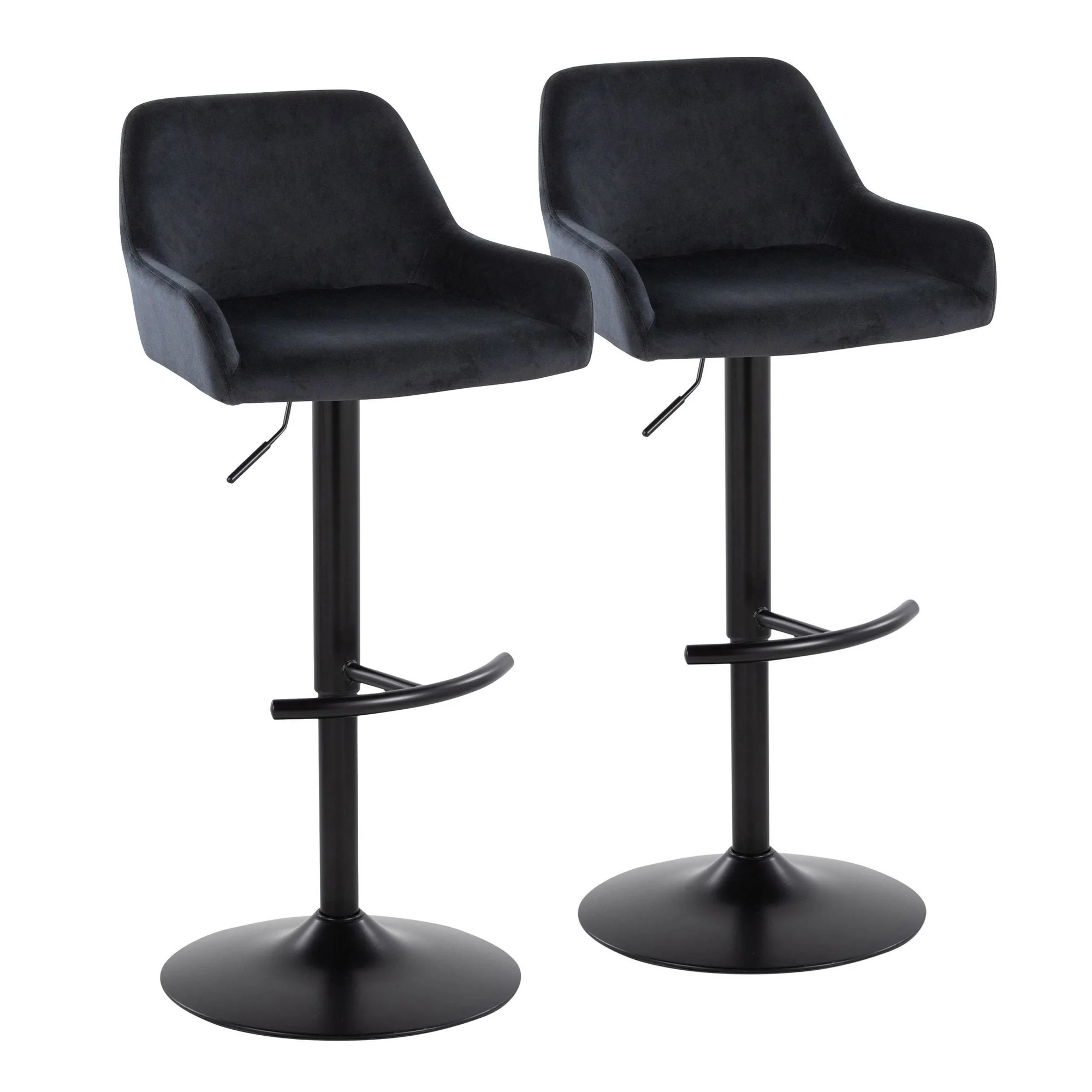 Daniella Adjustable Barstool - Set of 2 By LumiSource - BS-DNLAV-RT2 AUBK2 - Image 15