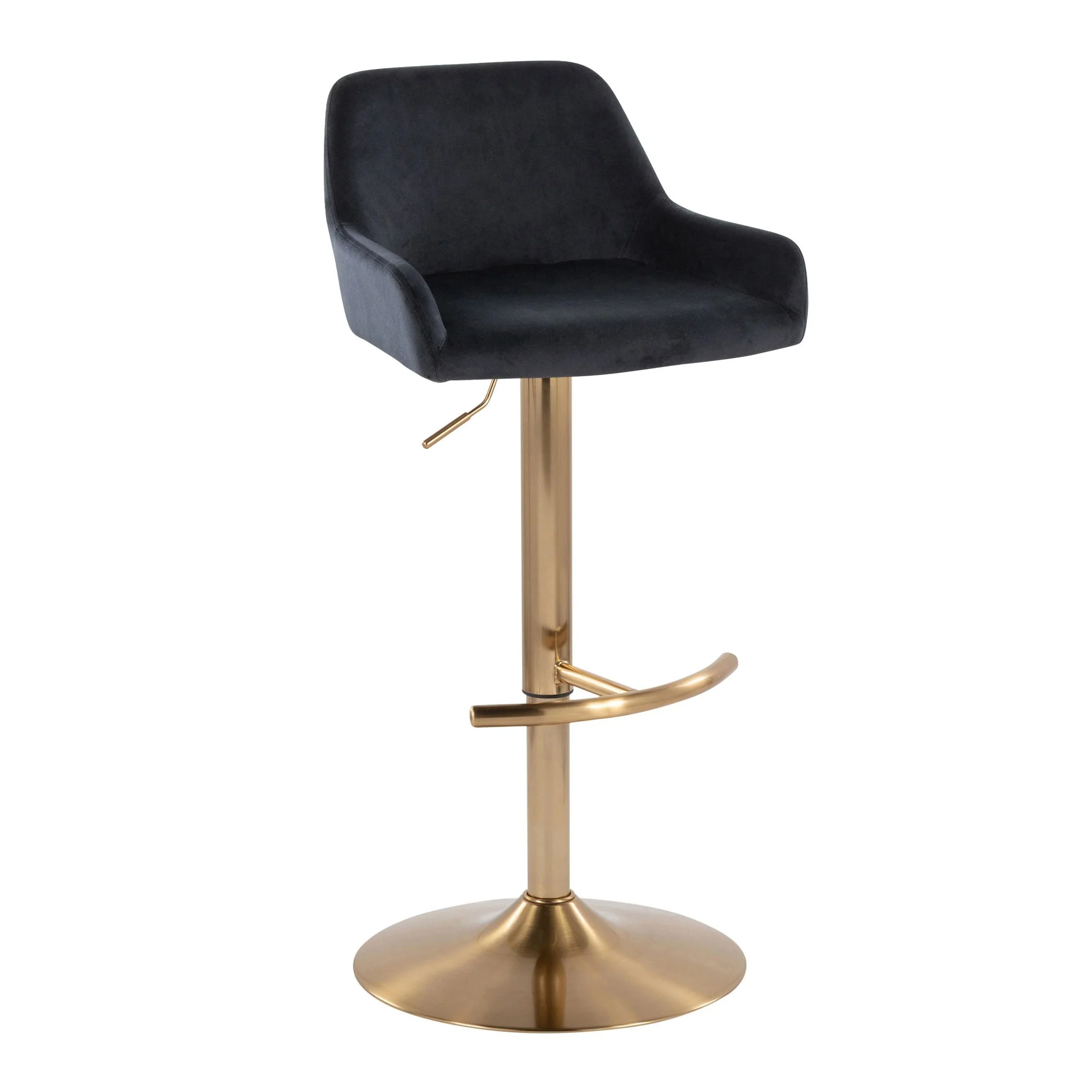 Daniella Adjustable Barstool - Set of 2 By LumiSource - BS-DNLAV-RT2 AUBK2 - Image 6