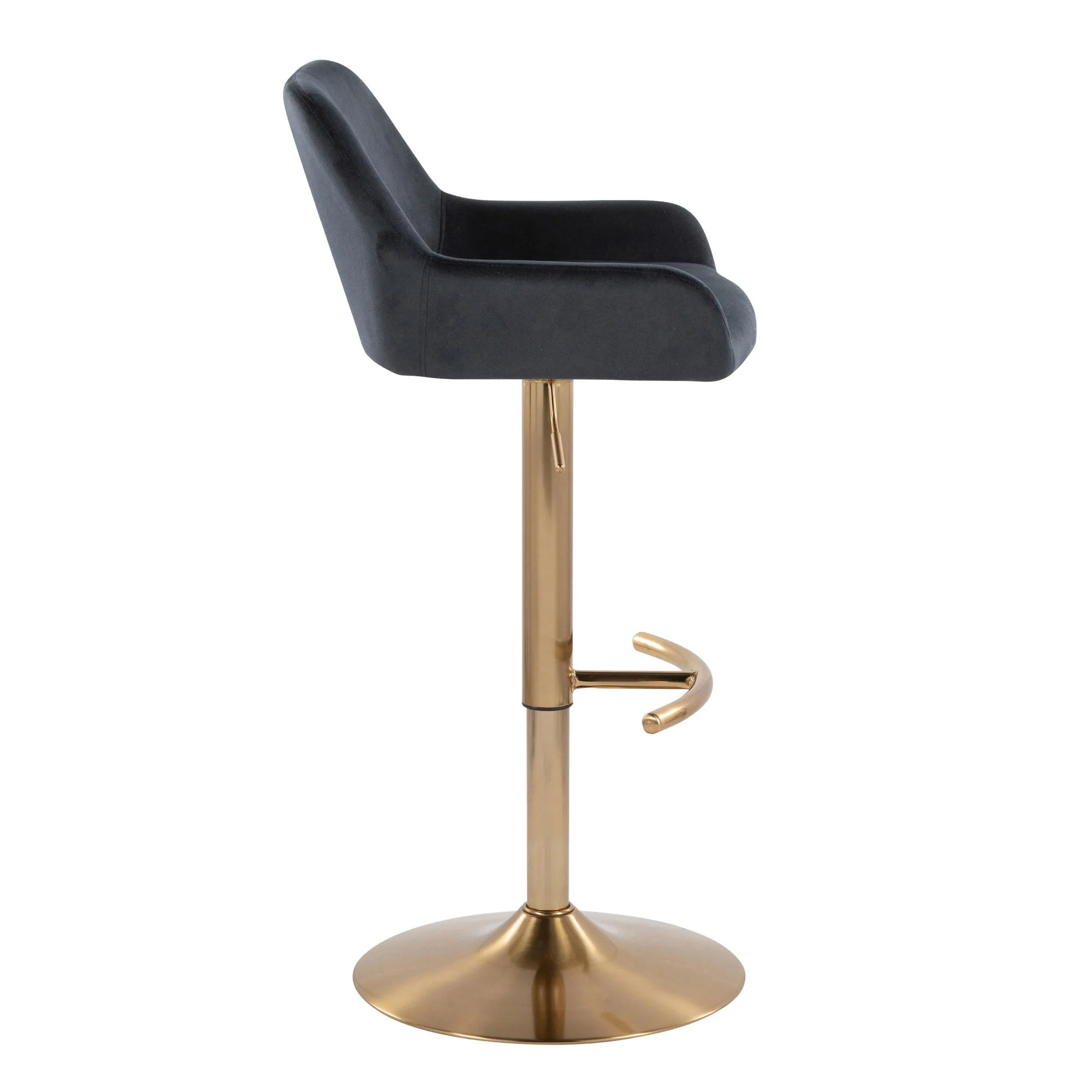 Daniella Adjustable Barstool - Set of 2 By LumiSource - BS-DNLAV-RT2 AUBK2 - Image 7