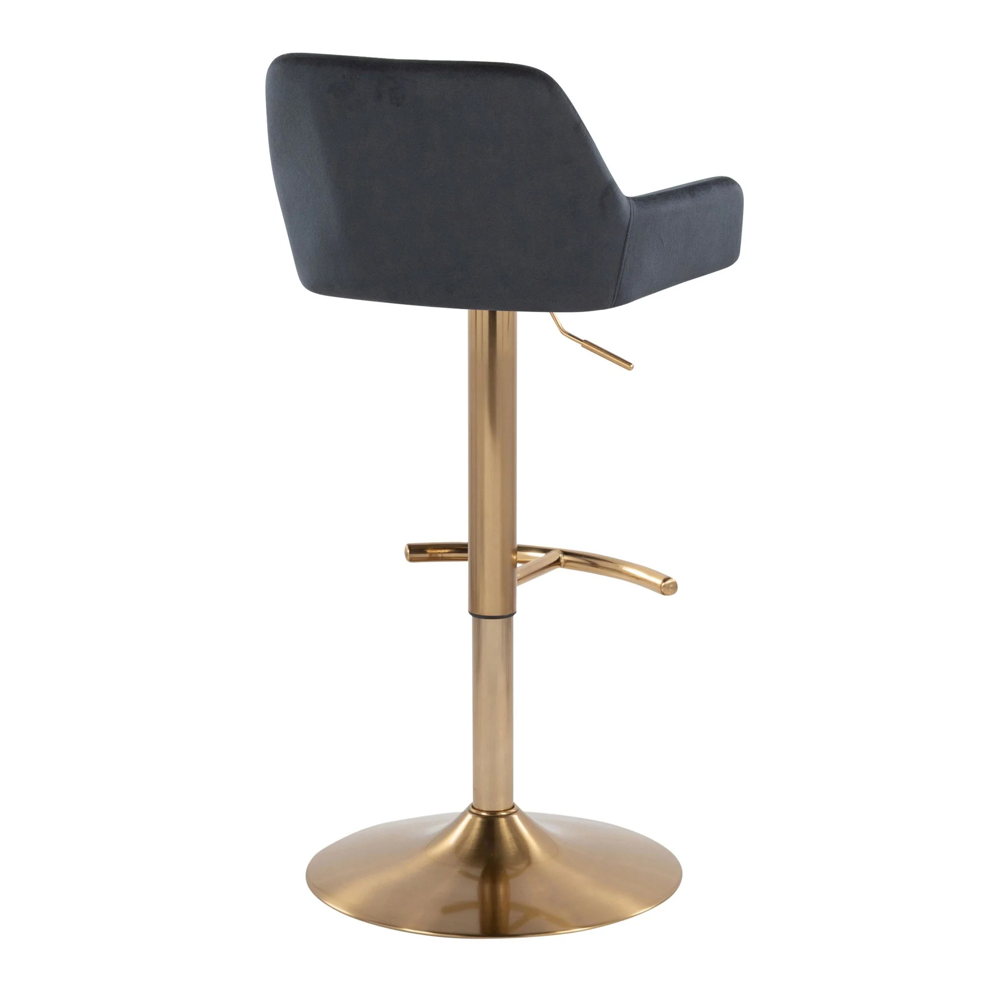 Daniella Adjustable Barstool - Set of 2 By LumiSource - BS-DNLAV-RT2 AUBK2 - Image 8