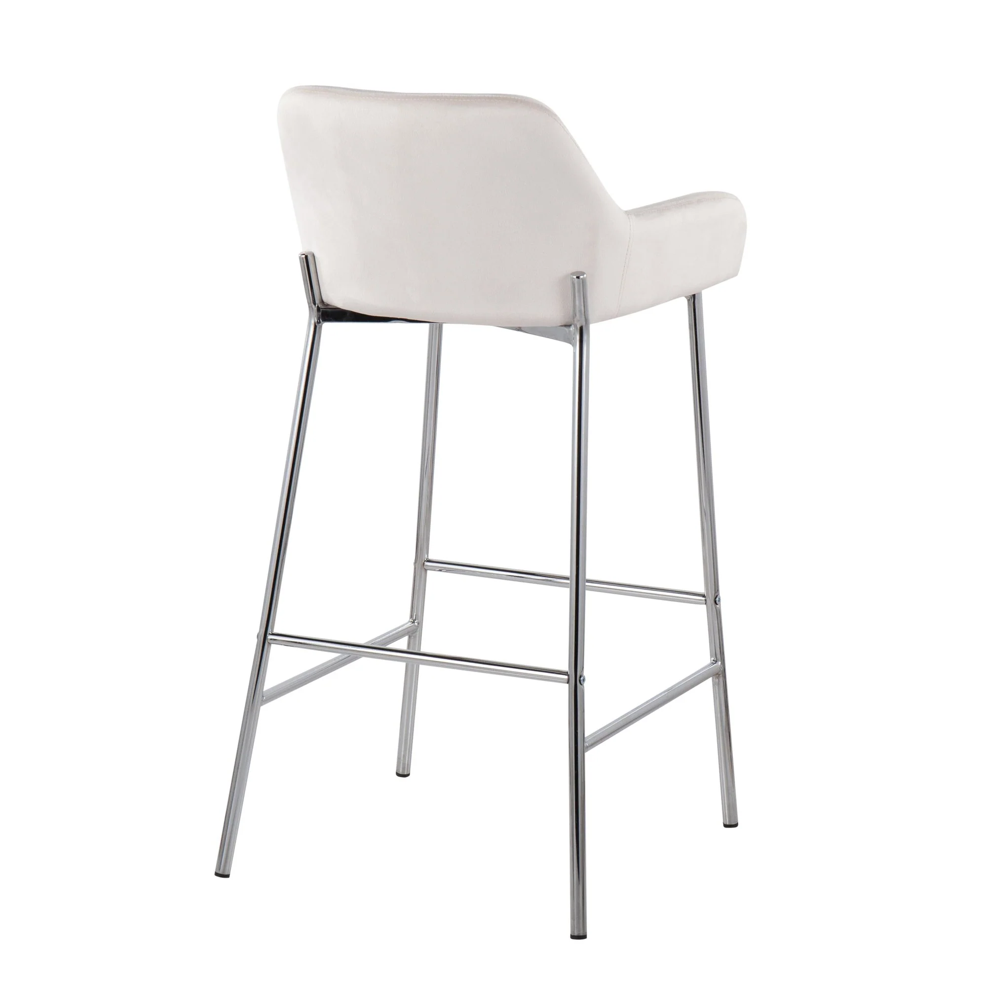 Daniella Fixed-Height Bar Stool - Set of 2 Black By LumiSource - B30-DNLA2 CHRMVBK2 - Image 15