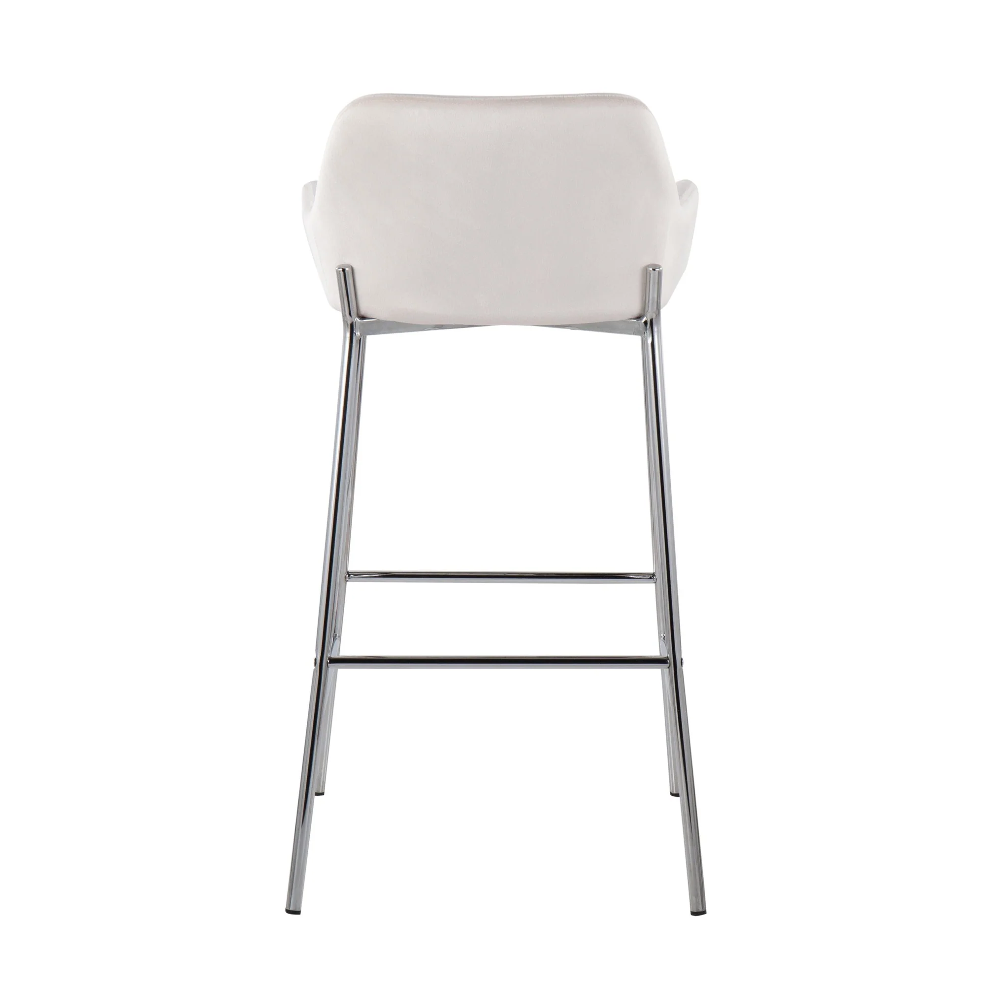 Daniella Fixed-Height Bar Stool - Set of 2 Black By LumiSource - B30-DNLA2 CHRMVBK2 - Image 16