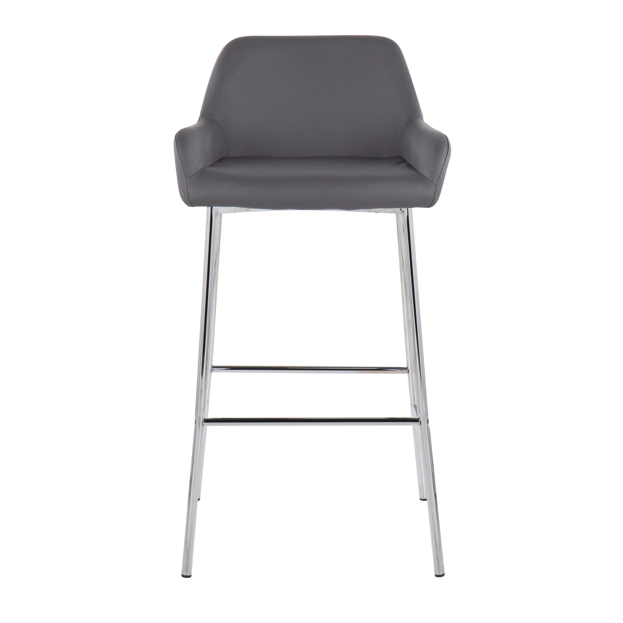 Daniella Fixed-Height Bar Stool - Set of 2 Cream By LumiSource - B30-DNLA2 CHRMPUCAM2 - Image 10