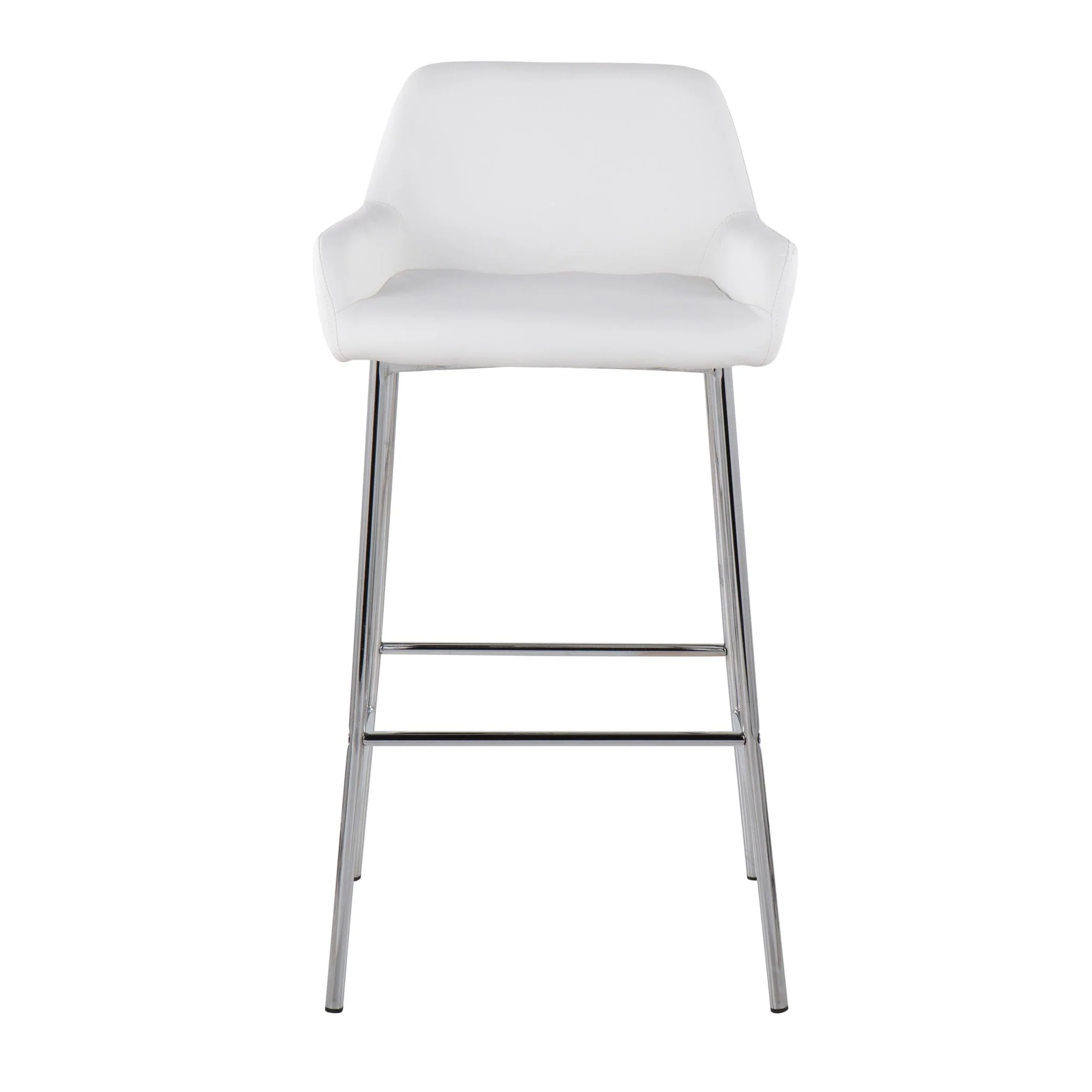 Daniella Fixed-Height Bar Stool - Set of 2 Cream By LumiSource - B30-DNLA2 CHRMPUCAM2 - Image 18