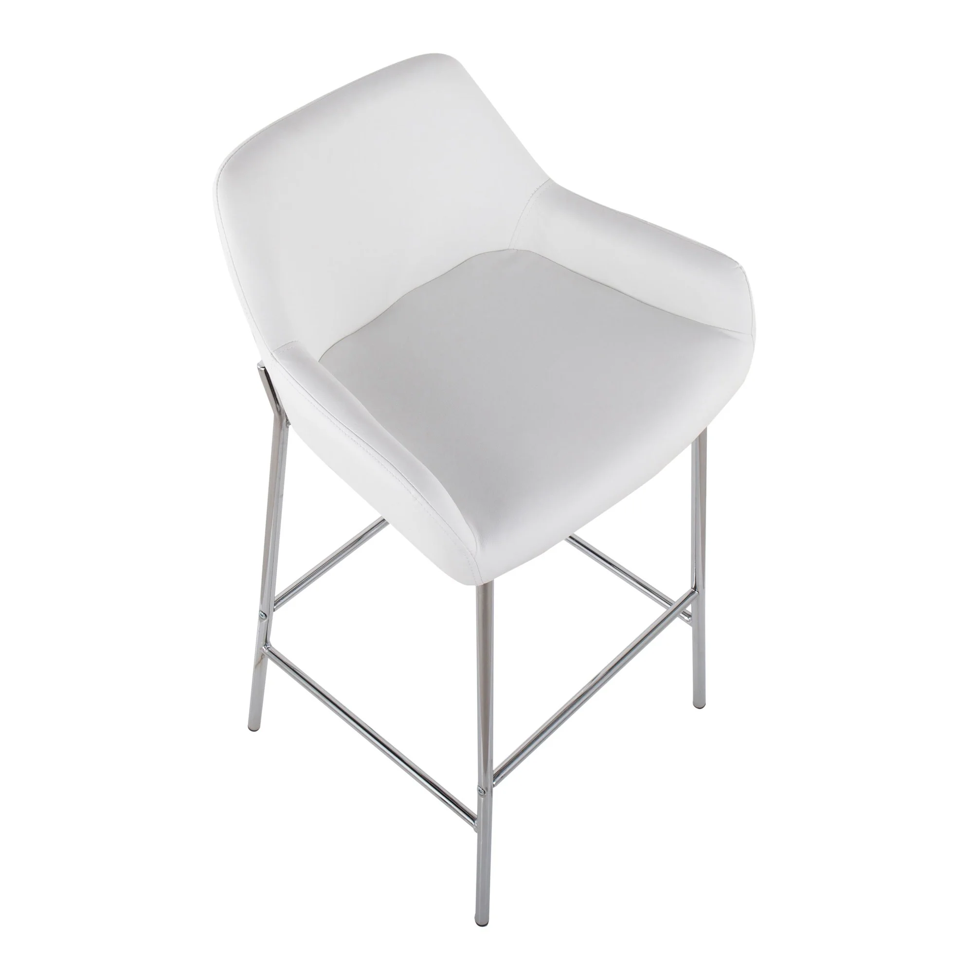Daniella Fixed-Height Bar Stool - Set of 2 Cream By LumiSource - B30-DNLA2 CHRMPUCAM2 - Image 19