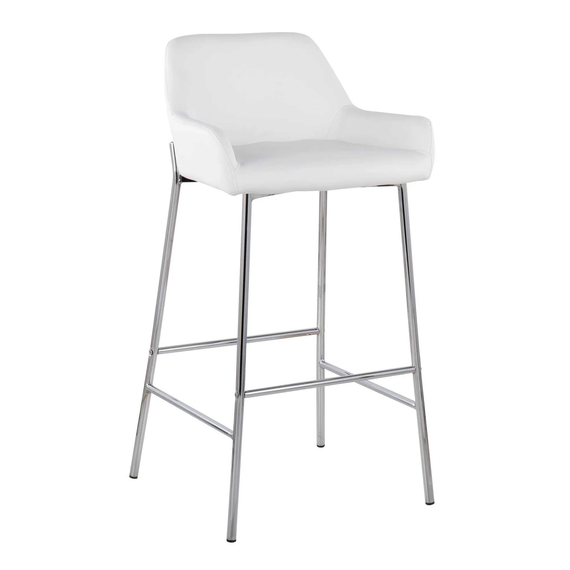 Daniella Fixed-Height Bar Stool - Set of 2 Cream By LumiSource - B30-DNLA2 CHRMPUCAM2 - Image 21