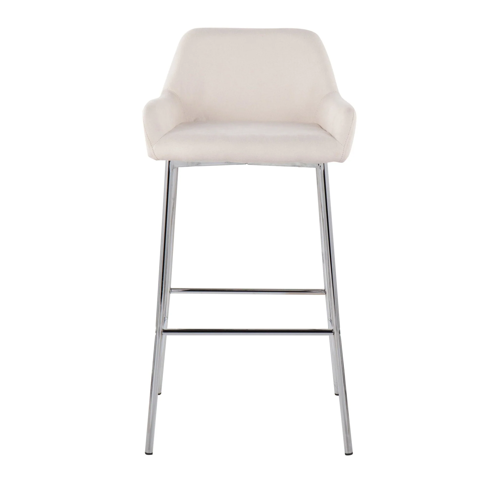 Daniella Fixed-Height Bar Stool - Set of 2 Gray By LumiSource - B30-DNLA2 CHRMCHAR2 - Image 10