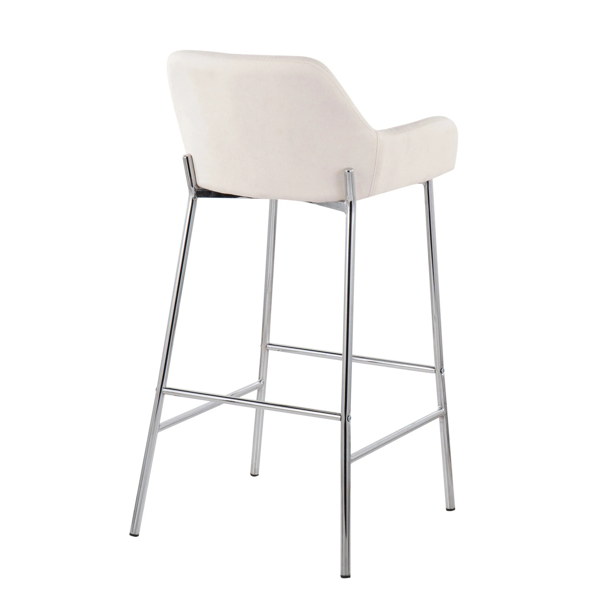 Daniella Fixed-Height Bar Stool - Set of 2 Gray By LumiSource - B30-DNLA2 CHRMCHAR2 - Image 15