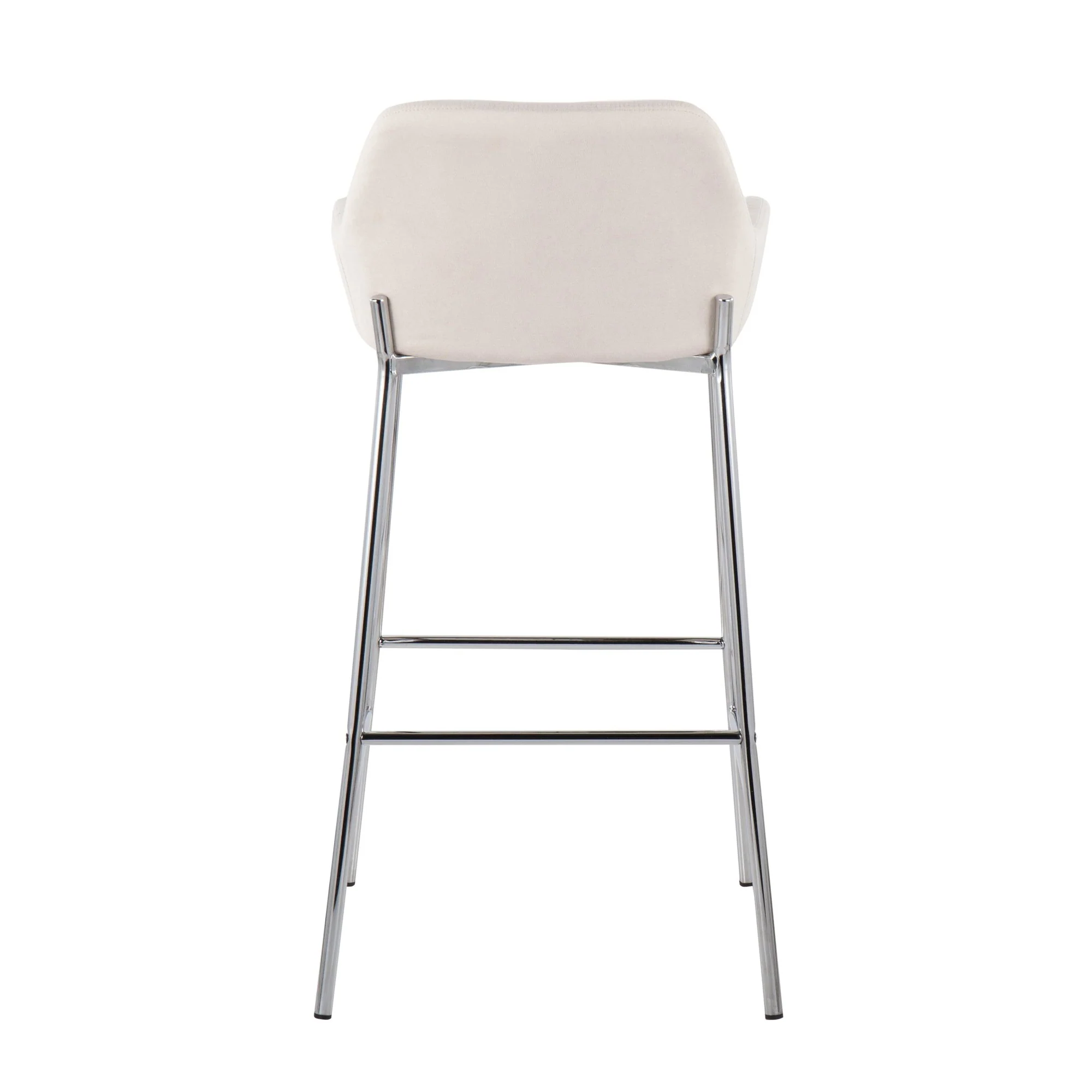 Daniella Fixed-Height Bar Stool - Set of 2 Gray By LumiSource - B30-DNLA2 CHRMCHAR2 - Image 16