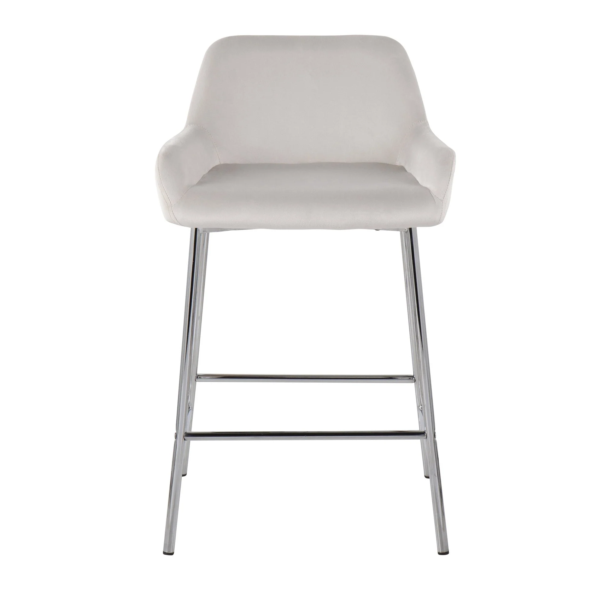 Daniella Fixed-Height Counter Stool - Set of 2 Black By LumiSource - B24-DNLA2 CHRMVBK2 - Image 12