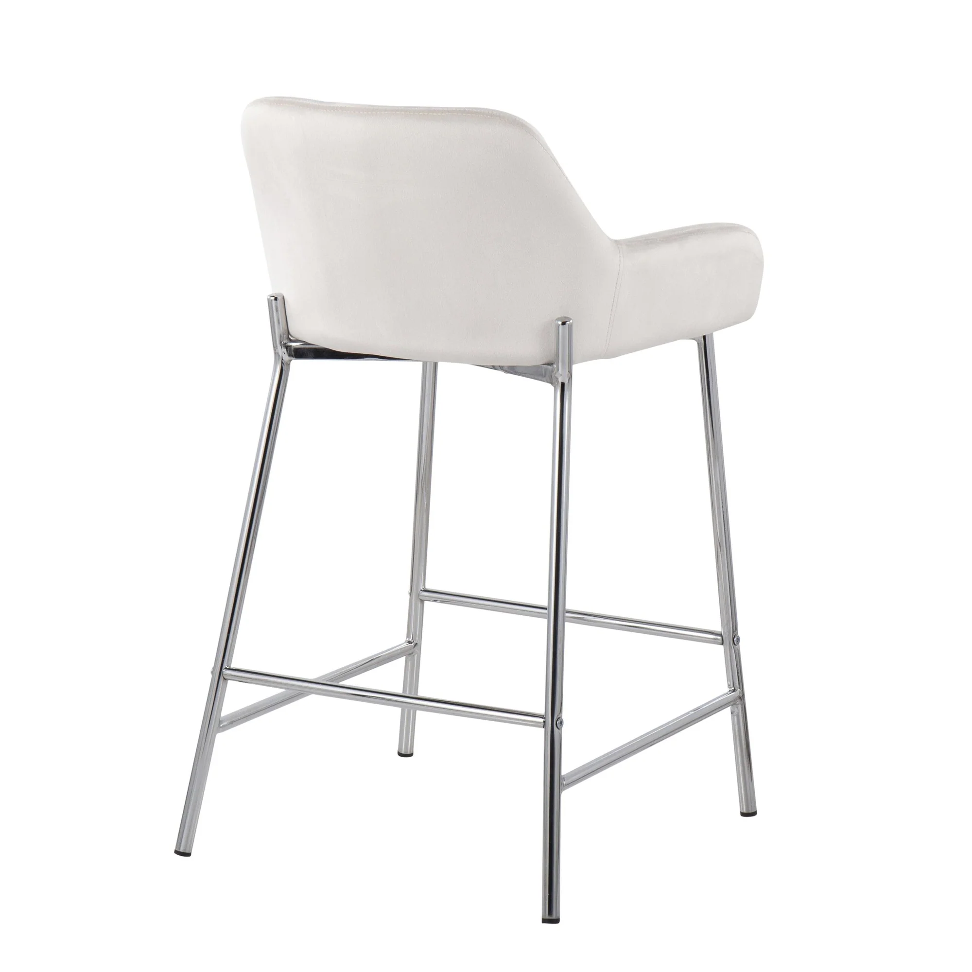 Daniella Fixed-Height Counter Stool - Set of 2 Black By LumiSource - B24-DNLA2 CHRMVBK2 - Image 19