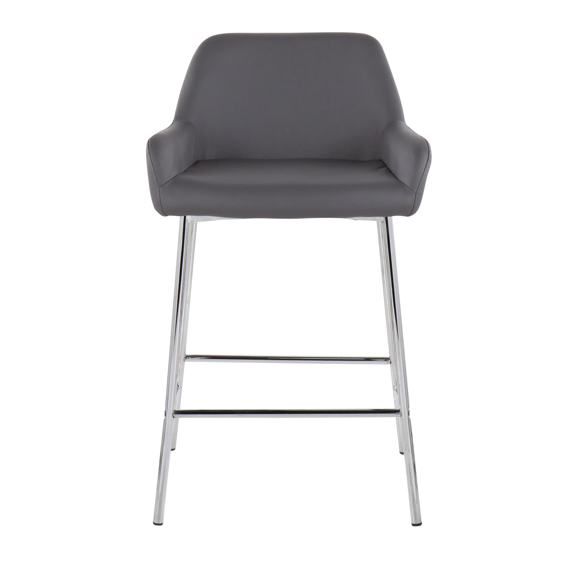 Daniella Fixed-Height Counter Stool - Set of 2 Cream By LumiSource - B24-DNLA2 CHRMPUCAM2 - Image 12