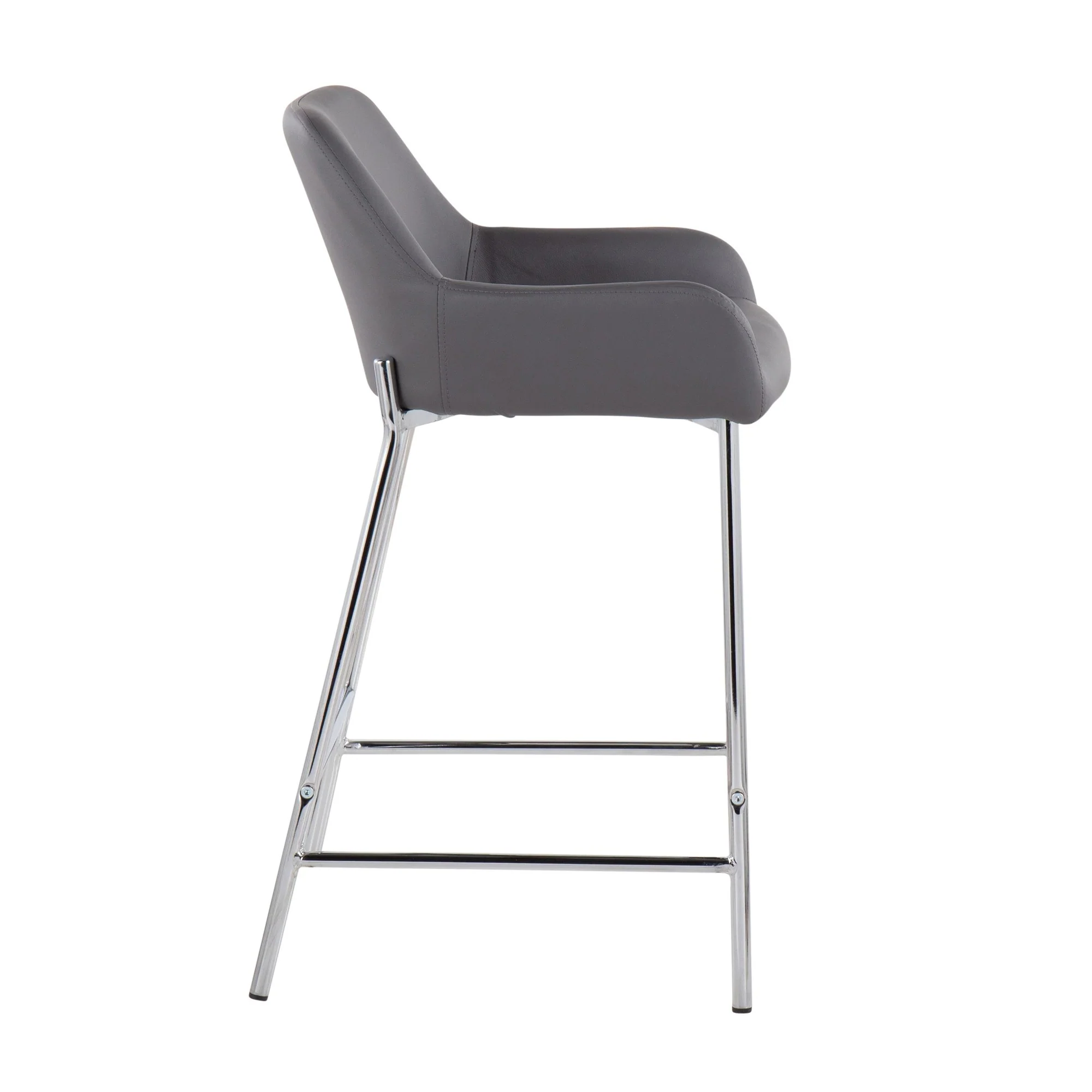 Daniella Fixed-Height Counter Stool - Set of 2 Cream By LumiSource - B24-DNLA2 CHRMPUCAM2 - Image 18