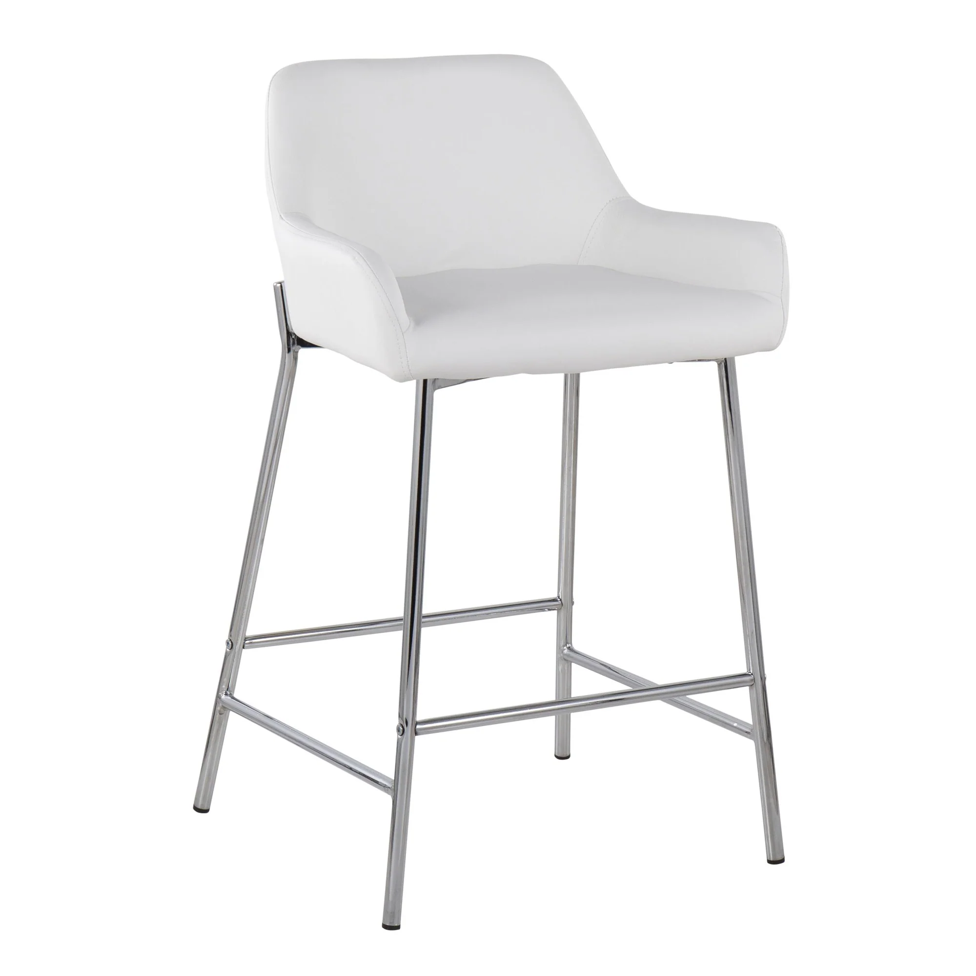 Daniella Fixed-Height Counter Stool - Set of 2 Cream By LumiSource - B24-DNLA2 CHRMPUCAM2 - Image 27