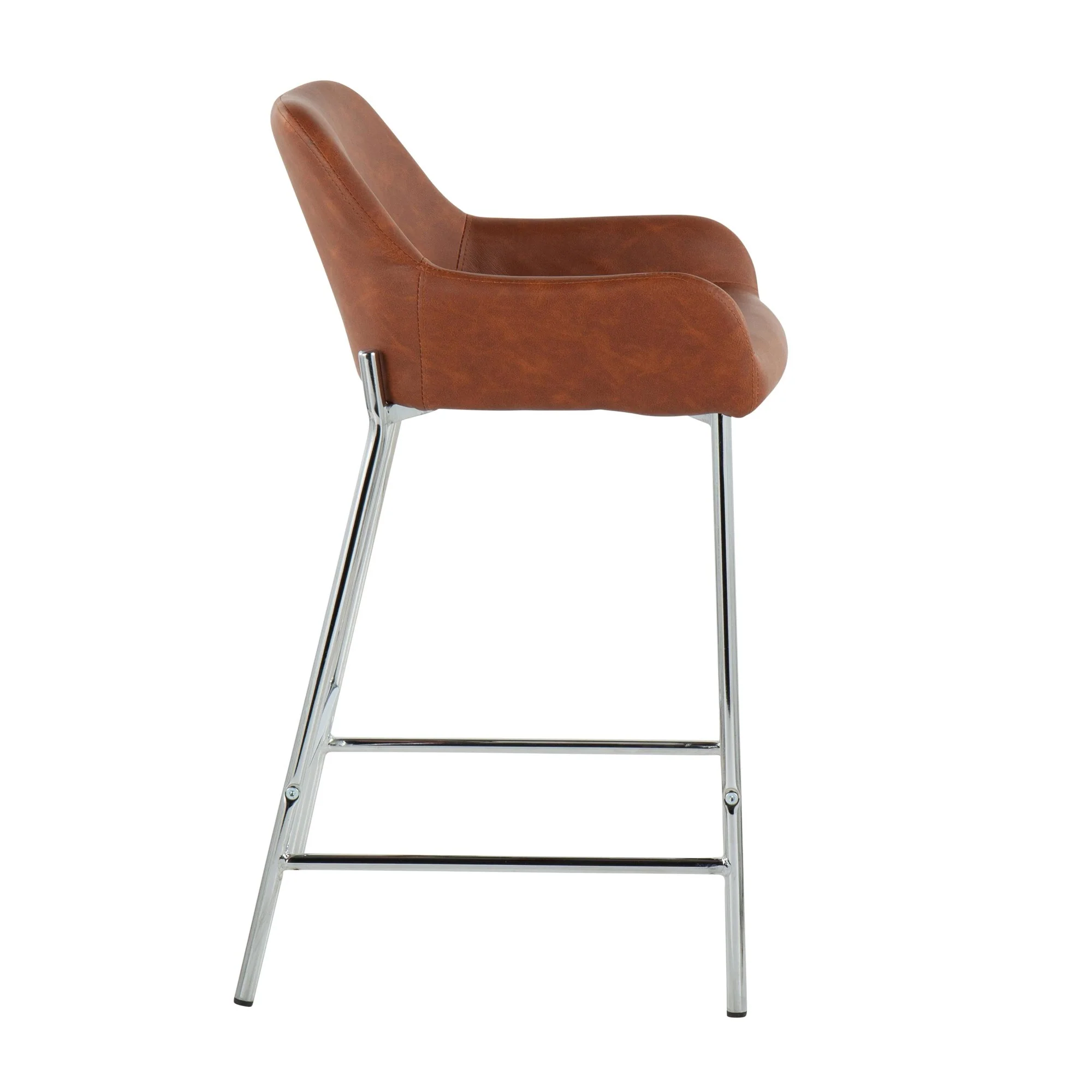 Daniella Fixed-Height Counter Stool - Set of 2 Cream By LumiSource - B24-DNLA2 CHRMPUCAM2 - Image 8
