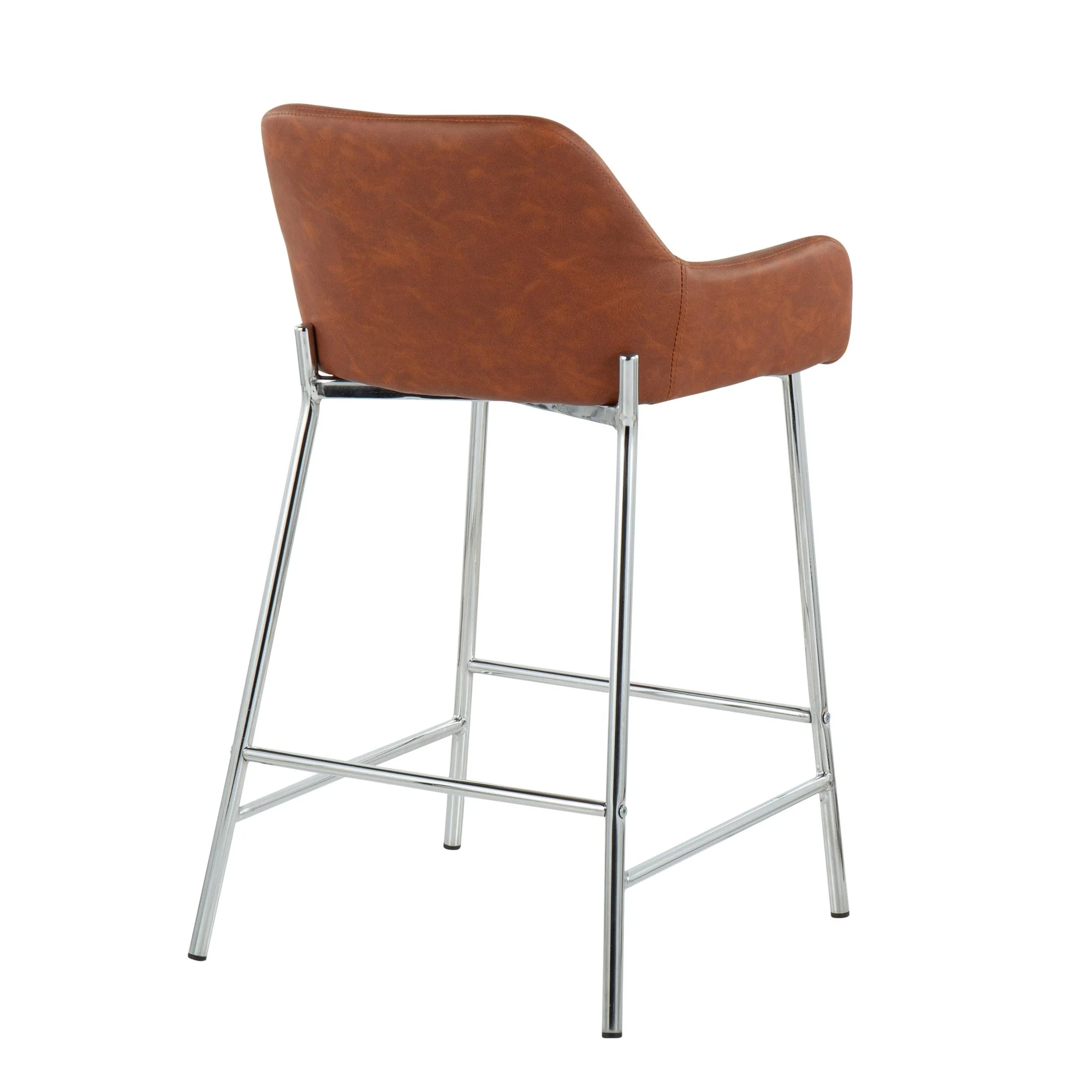Daniella Fixed-Height Counter Stool - Set of 2 Cream By LumiSource - B24-DNLA2 CHRMPUCAM2 - Image 9