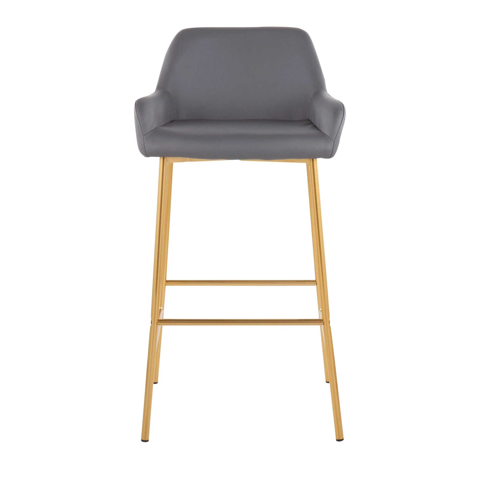 Daniella Fixed-Height Bar Stool - Set of 2 Cream By LumiSource - B30-DNLA2 AUPUCAM2 - Image 10