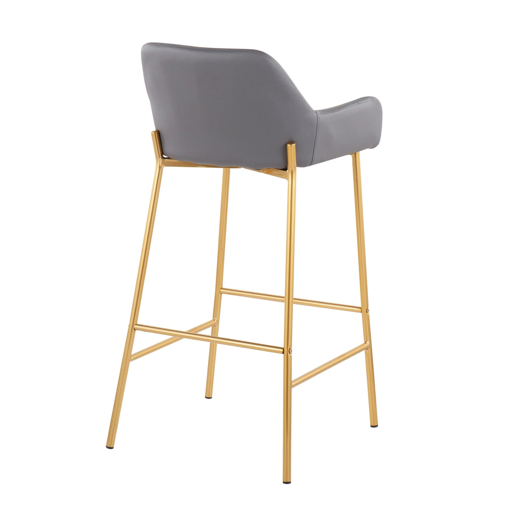 Daniella Fixed-Height Bar Stool - Set of 2 Cream By LumiSource - B30-DNLA2 AUPUCAM2 - Image 15