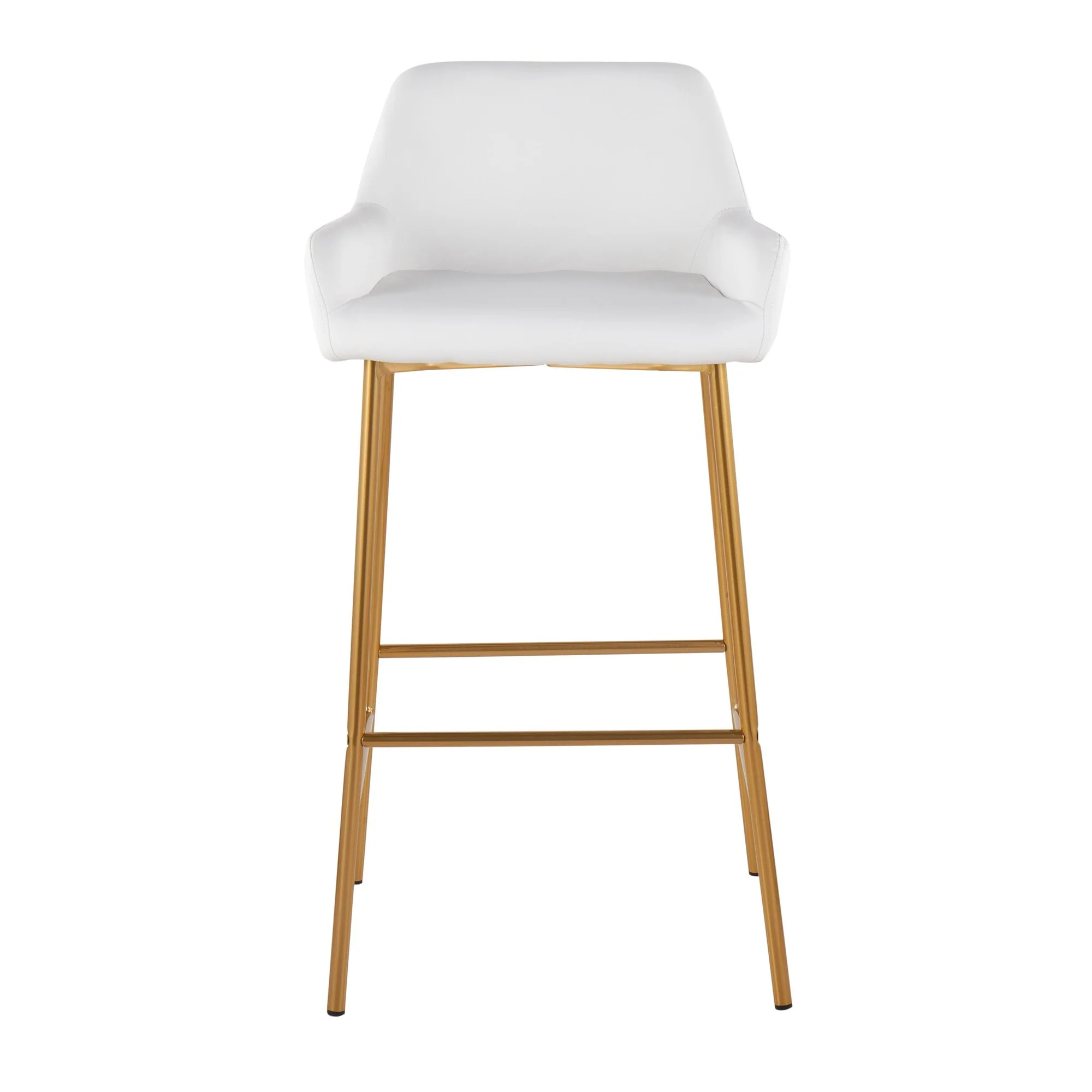 Daniella Fixed-Height Bar Stool - Set of 2 Cream By LumiSource - B30-DNLA2 AUPUCAM2 - Image 18