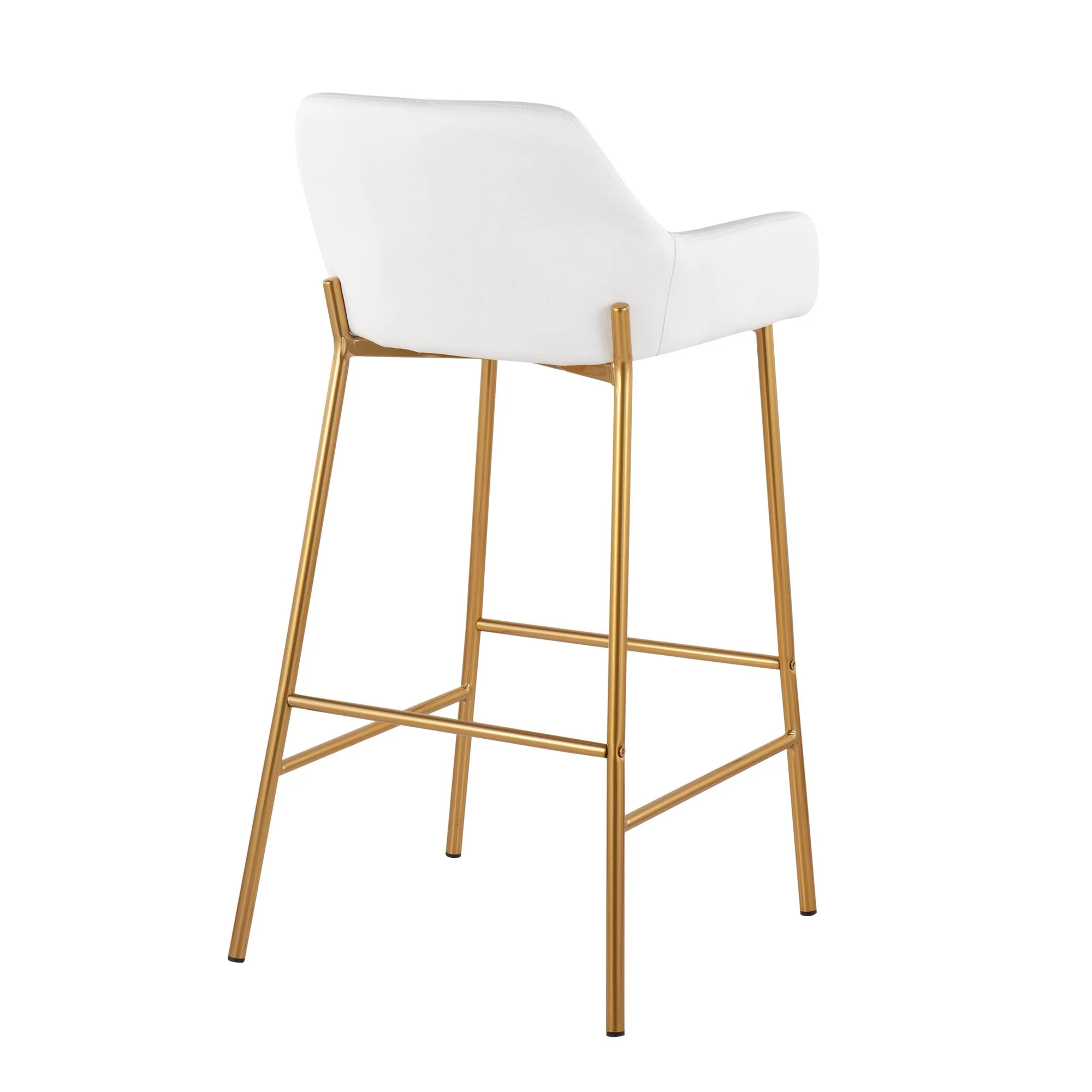 Daniella Fixed-Height Bar Stool - Set of 2 Cream By LumiSource - B30-DNLA2 AUPUCAM2 - Image 23