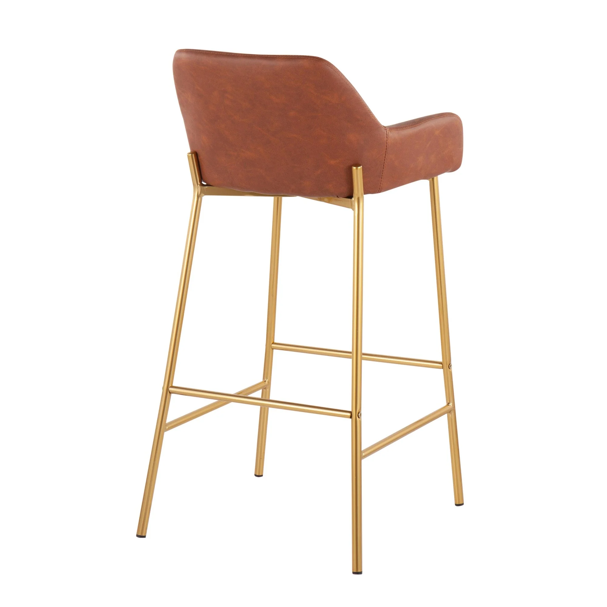Daniella Fixed-Height Bar Stool - Set of 2 Cream By LumiSource - B30-DNLA2 AUPUCAM2 - Image 7