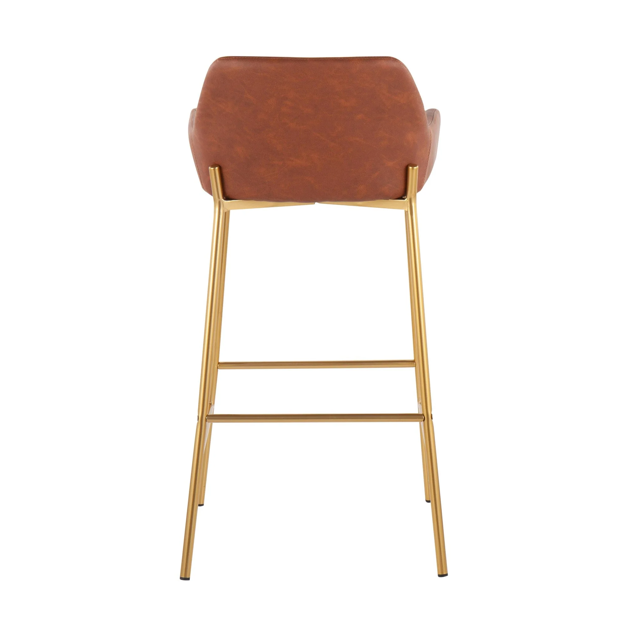 Daniella Fixed-Height Bar Stool - Set of 2 Cream By LumiSource - B30-DNLA2 AUPUCAM2 - Image 8