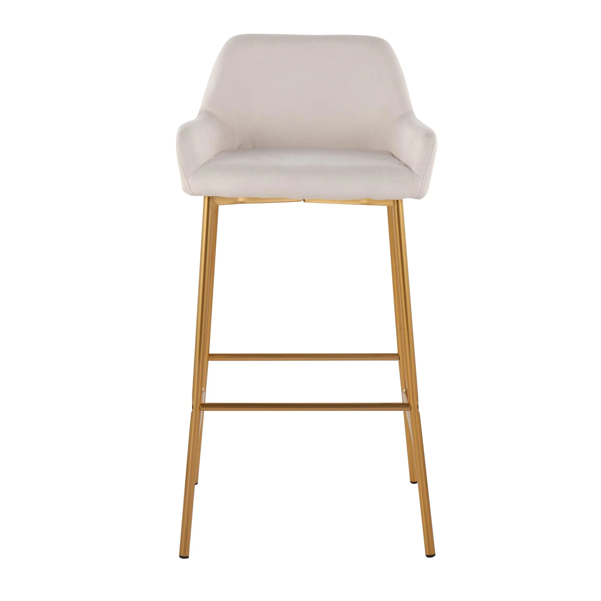 Daniella Fixed-Height Bar Stool - Set of 2 Gray By LumiSource - B30-DNLA2 AUCHAR2 - Image 10