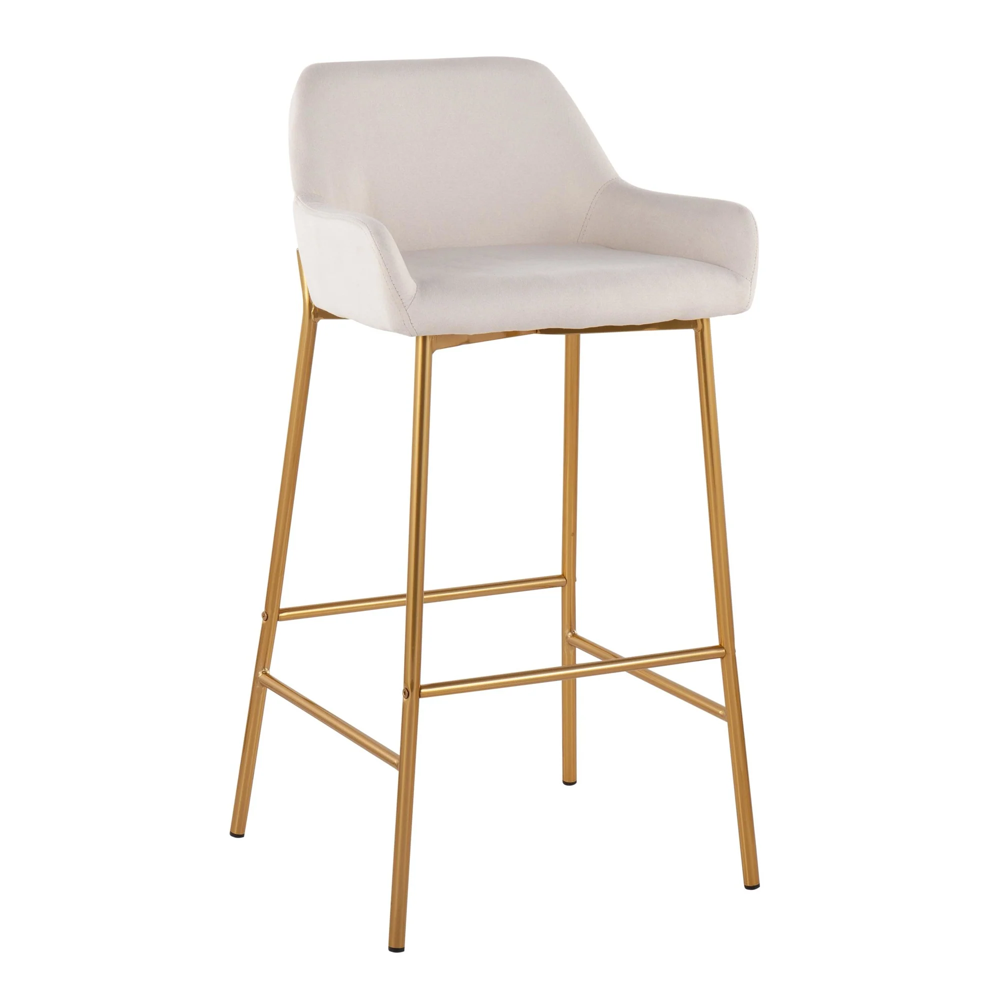 Daniella Fixed-Height Bar Stool - Set of 2 Gray By LumiSource - B30-DNLA2 AUCHAR2 - Image 13