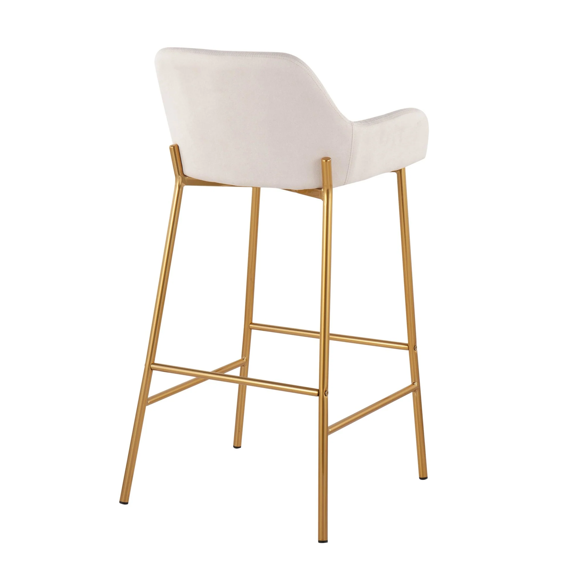Daniella Fixed-Height Bar Stool - Set of 2 Gray By LumiSource - B30-DNLA2 AUCHAR2 - Image 15