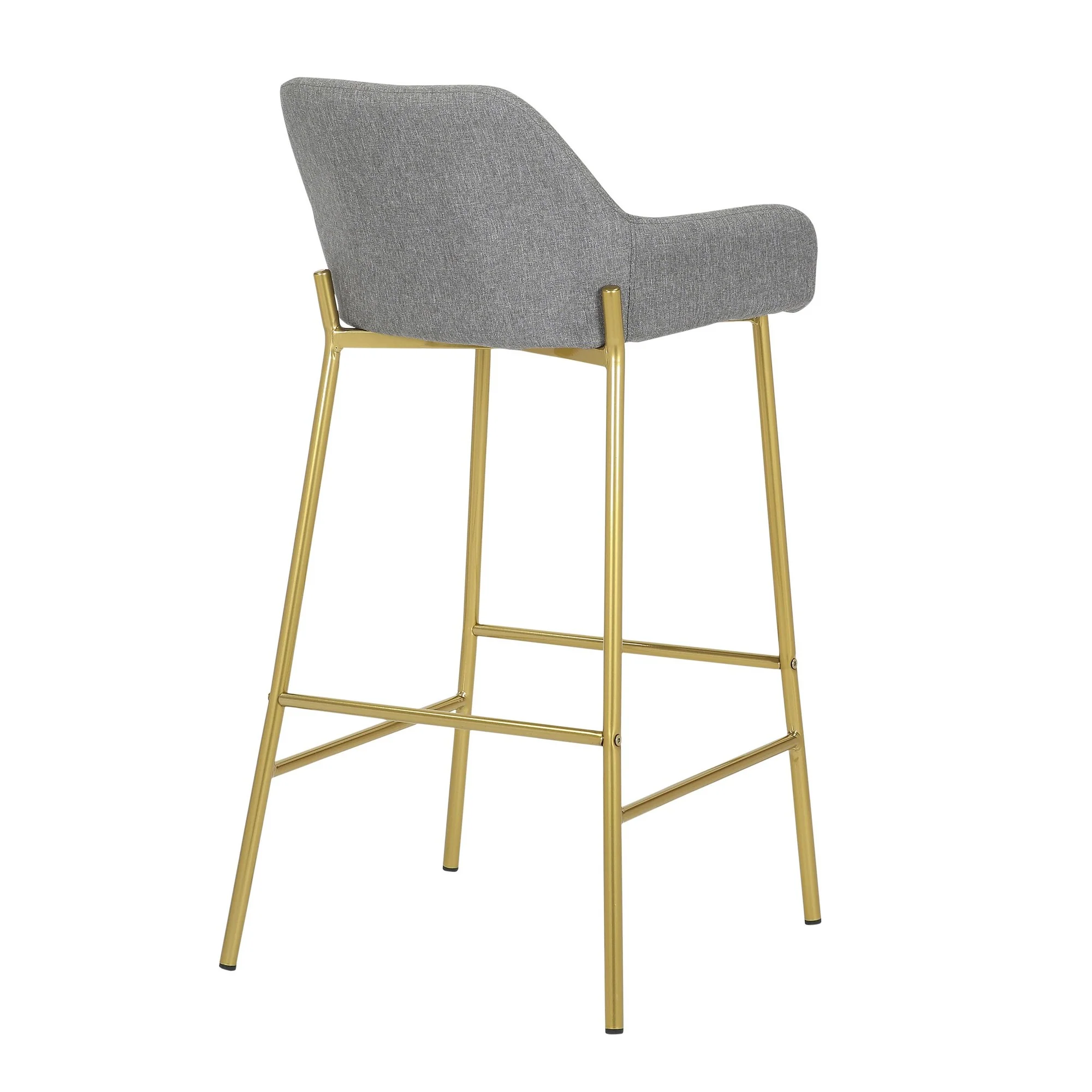 Daniella Fixed-Height Bar Stool - Set of 2 Gray By LumiSource - B30-DNLA2 AUCHAR2 - Image 23