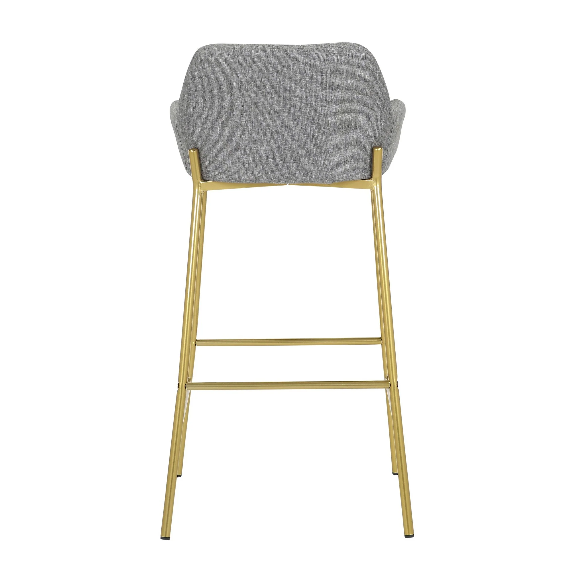 Daniella Fixed-Height Bar Stool - Set of 2 Gray By LumiSource - B30-DNLA2 AUCHAR2 - Image 24