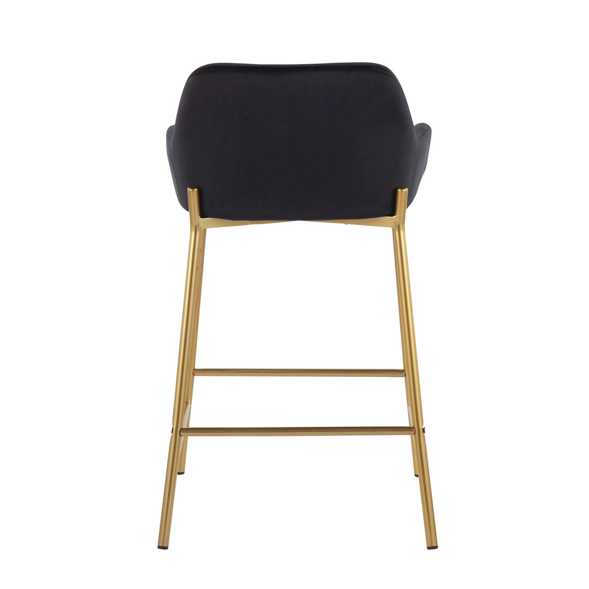 Daniella Fixed-Height Counter Stool - Set of 2 Black By LumiSource - B24-DNLA2 AUVBK2 - Image 10