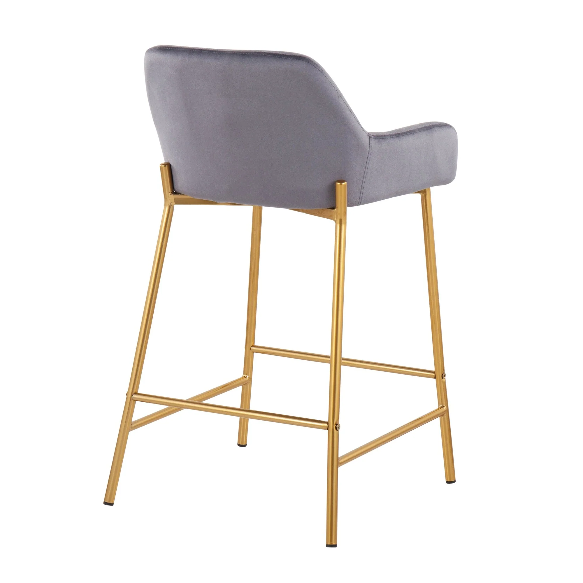 Daniella Fixed-Height Counter Stool - Set of 2 Black By LumiSource - B24-DNLA2 AUVBK2 - Image 19