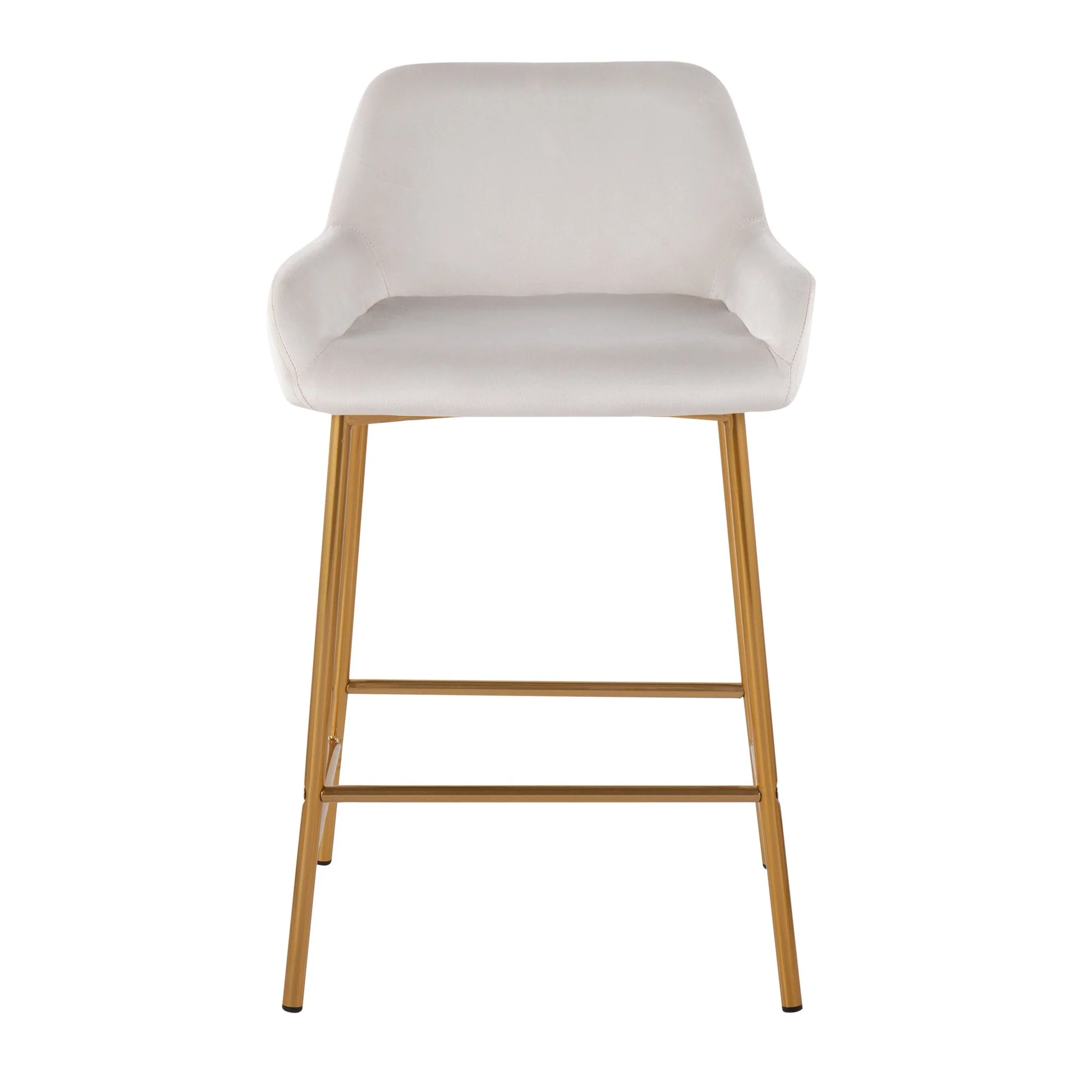 Daniella Fixed-Height Counter Stool - Set of 2 Black By LumiSource - B24-DNLA2 AUVBK2 - Image 22