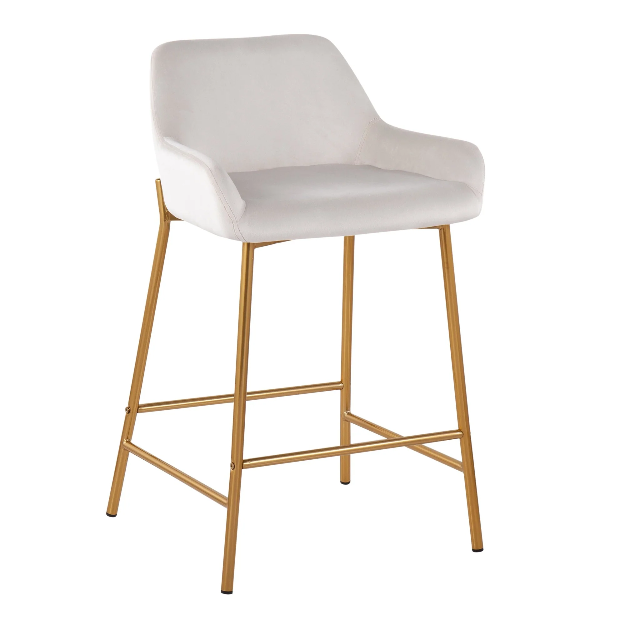 Daniella Fixed-Height Counter Stool - Set of 2 Black By LumiSource - B24-DNLA2 AUVBK2 - Image 27