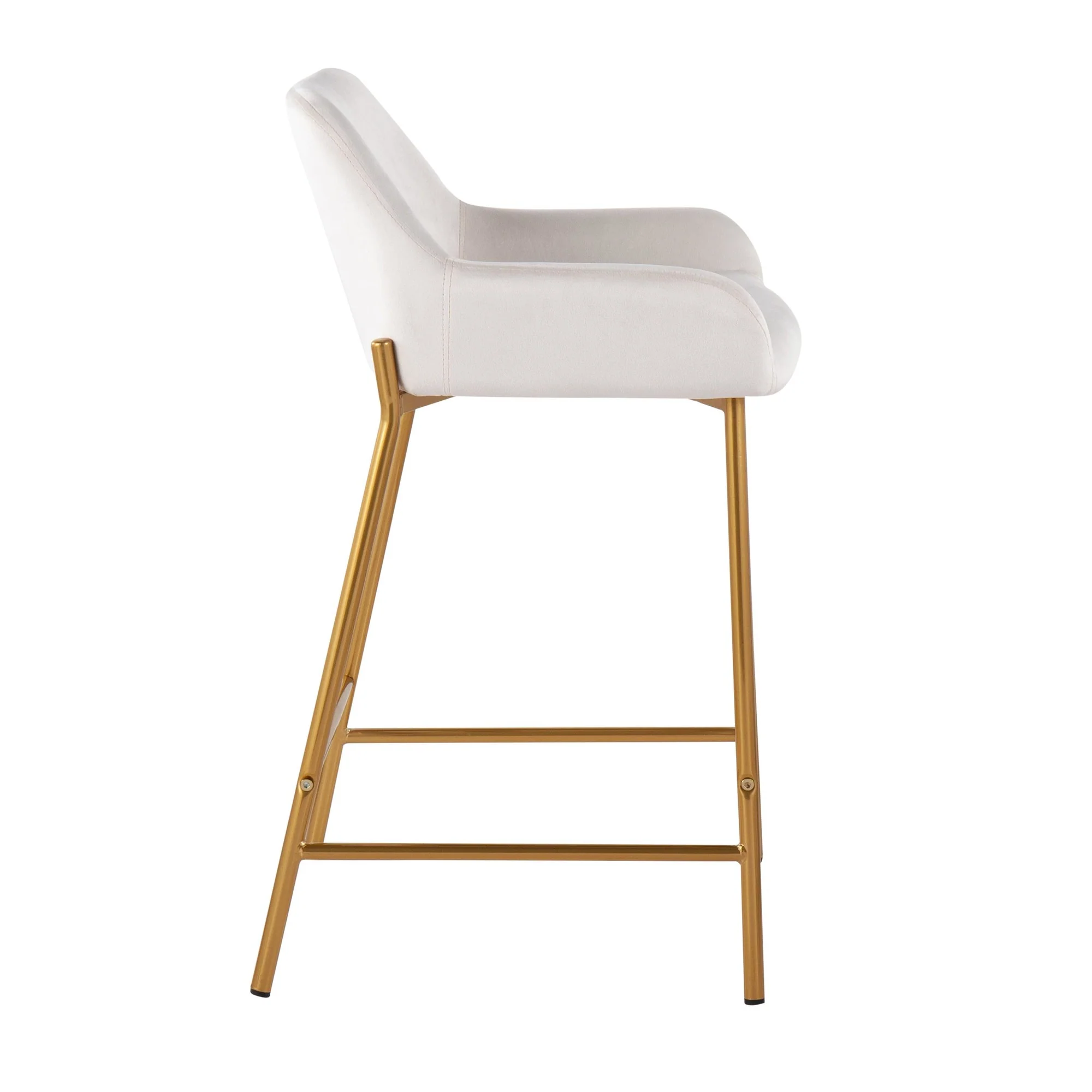Daniella Fixed-Height Counter Stool - Set of 2 Black By LumiSource - B24-DNLA2 AUVBK2 - Image 28
