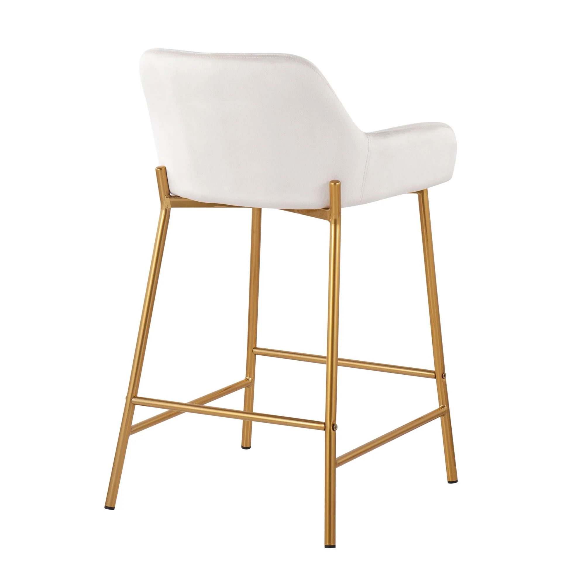 Daniella Fixed-Height Counter Stool - Set of 2 Black By LumiSource - B24-DNLA2 AUVBK2 - Image 29