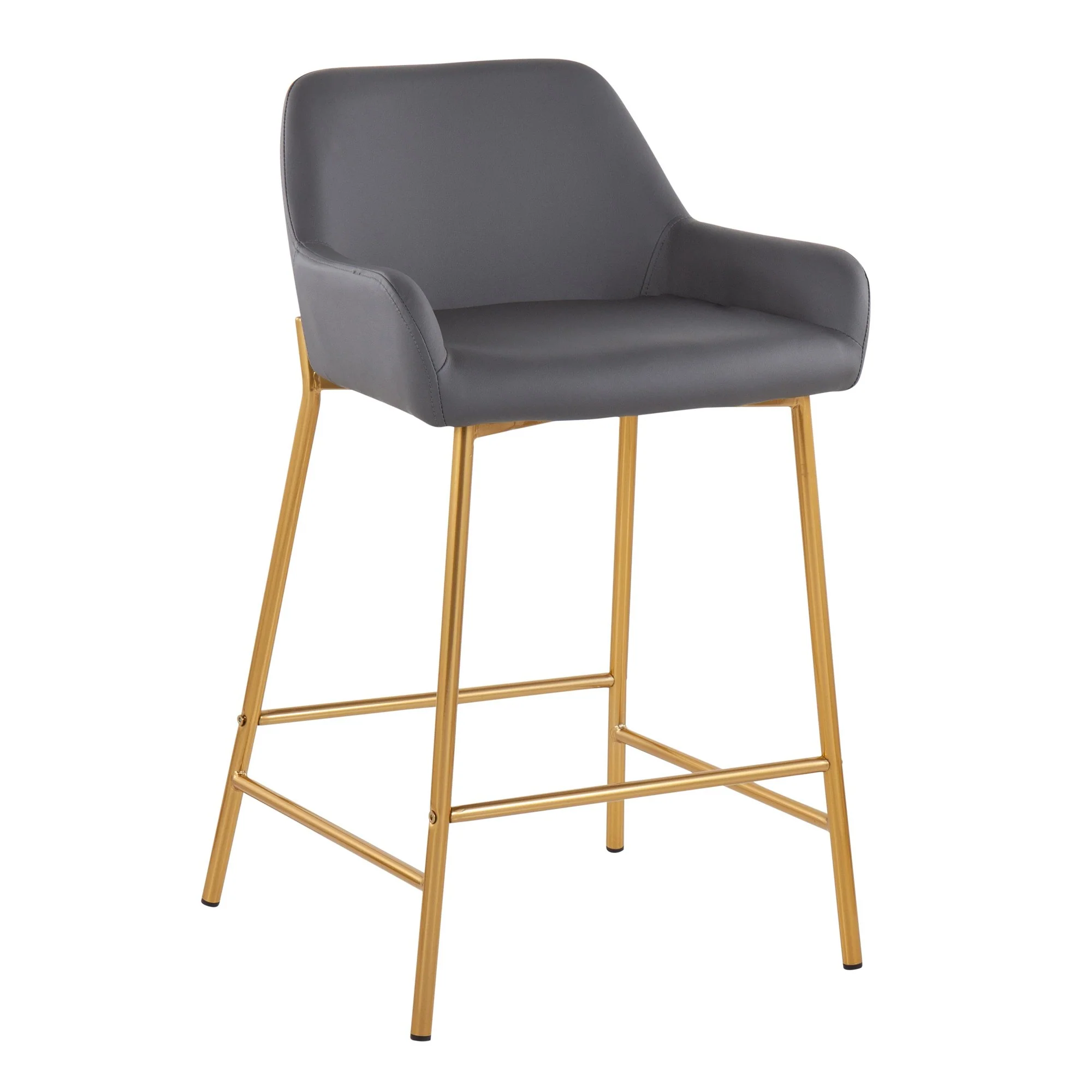 Daniella Fixed-Height Counter Stool - Set of 2 Cream By LumiSource - B24-DNLA2 AUPUCAM2 - Image 17