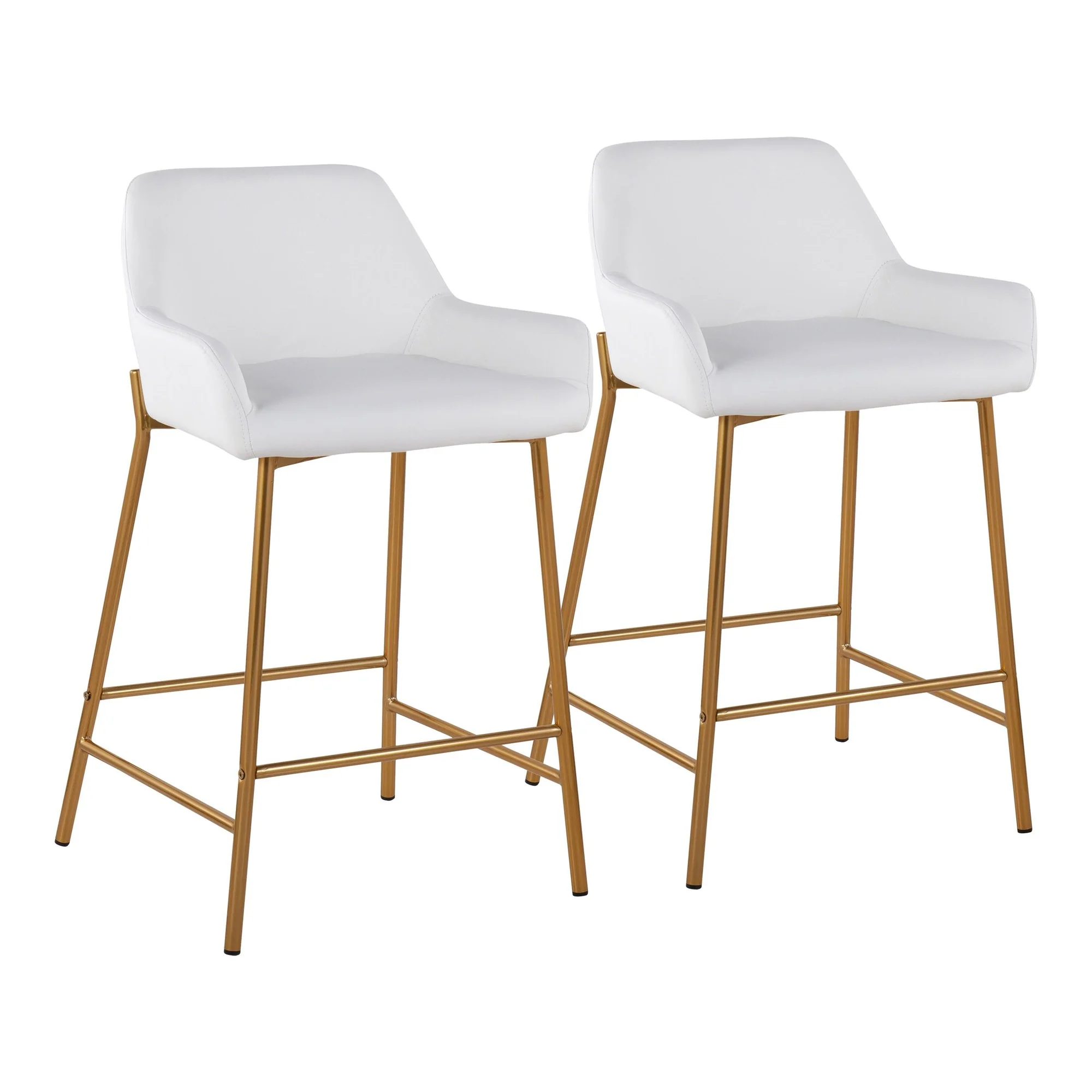Daniella Fixed-Height Counter Stool - Set of 2 Cream By LumiSource - B24-DNLA2 AUPUCAM2 - Image 21